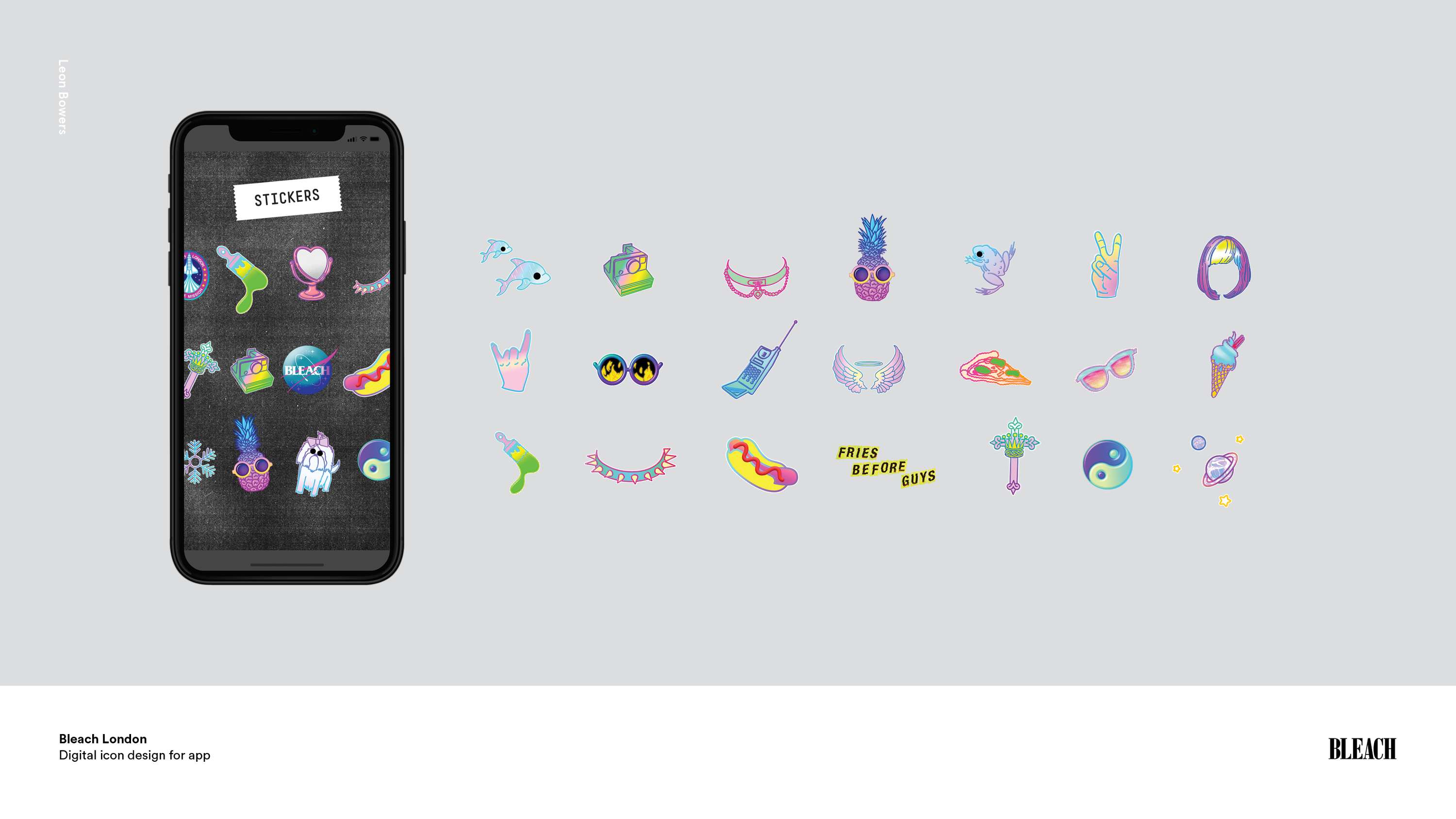 Bleach London - App design by Leon Bowers