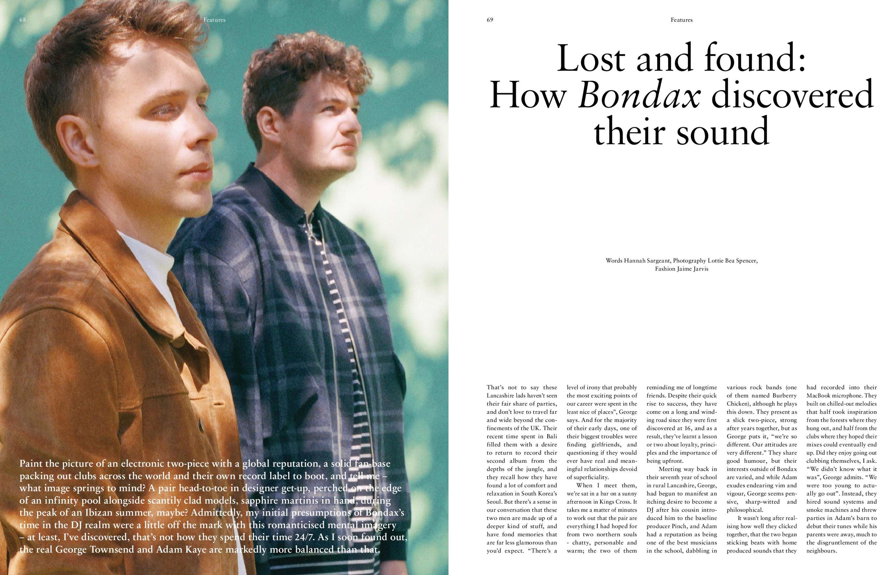 Lost and found: How Bondax discovered their sound - Notion Magazine Feature by Hannah Sargeant