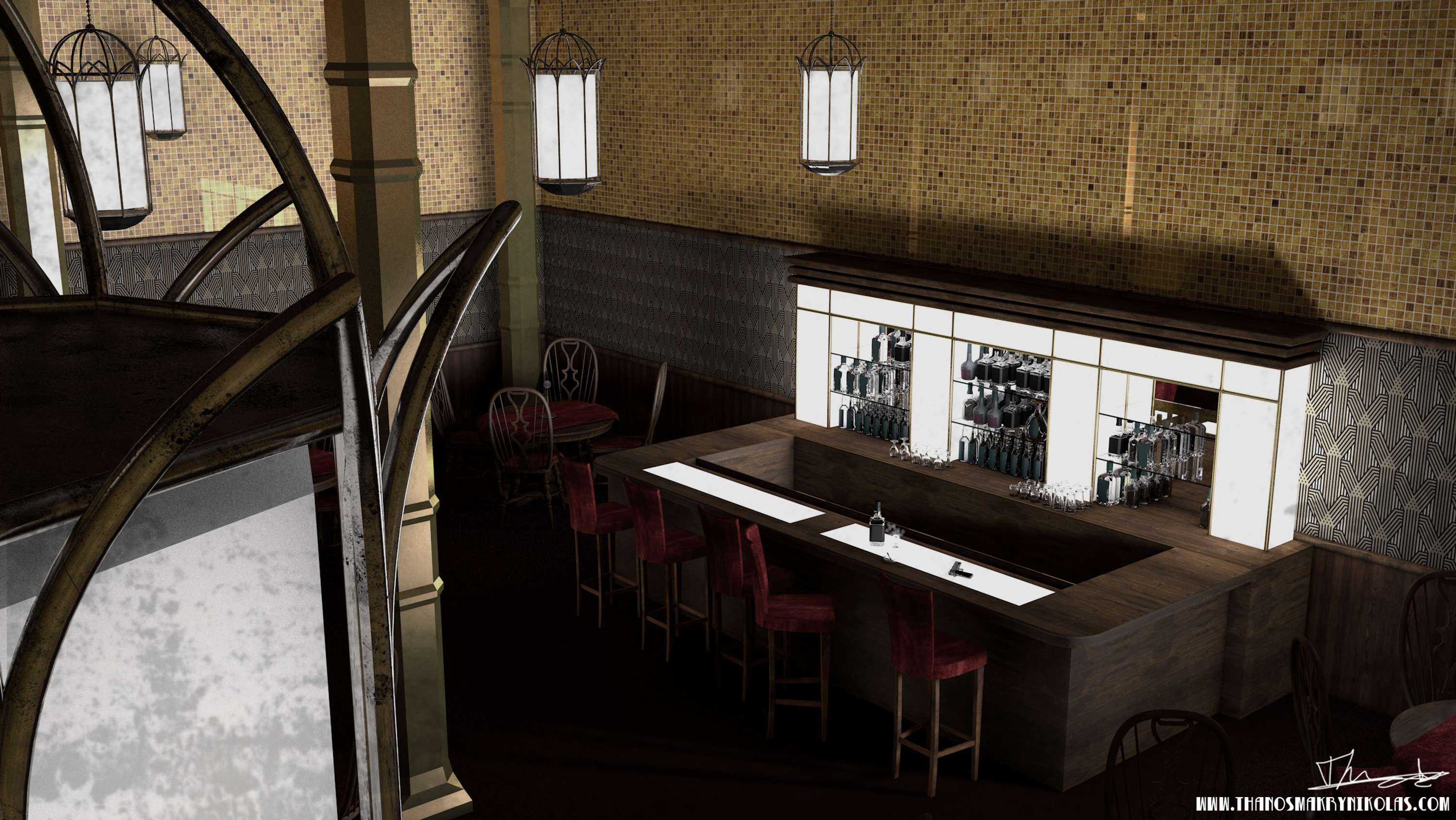 bar concept environment by Thanos Makrynikolas