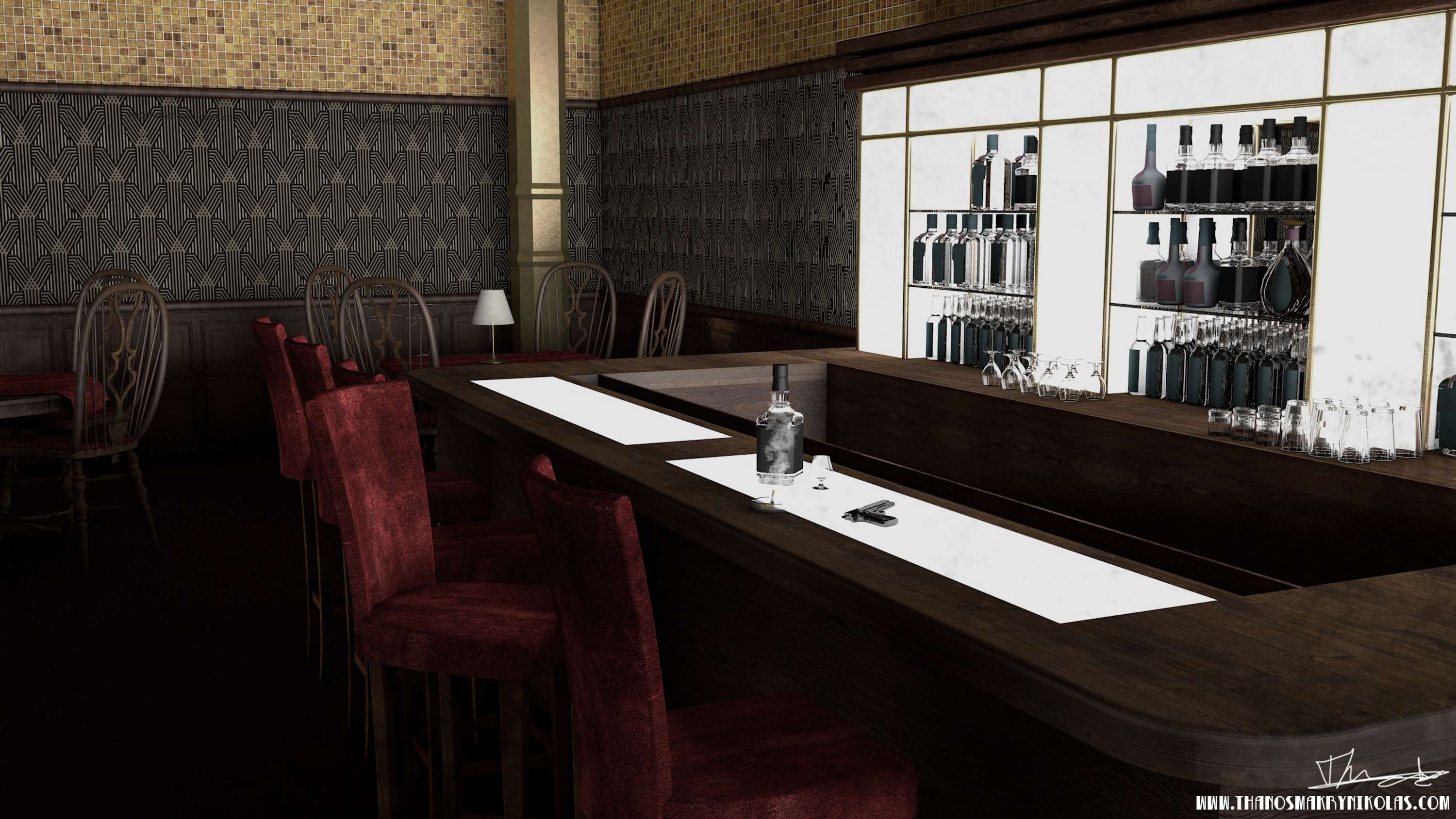 bar concept environment by Thanos Makrynikolas