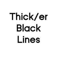 Thick/er Black Lines logo
