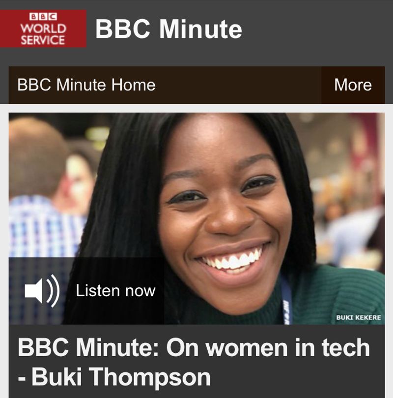 Sharing my journey into tech with the BBC by Buki Thompson