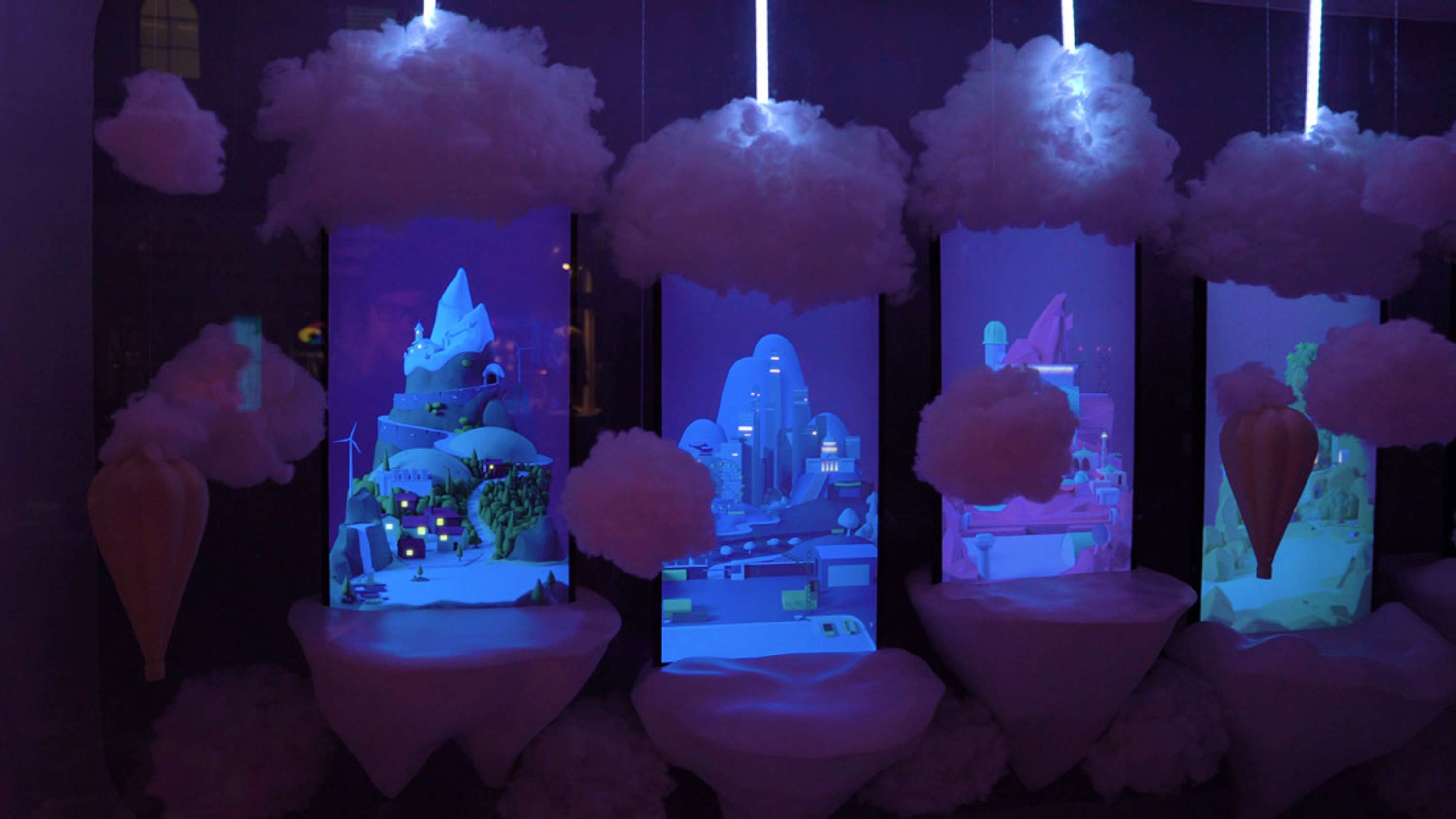 Google Cloud @WEF Installation by Laura Cortes