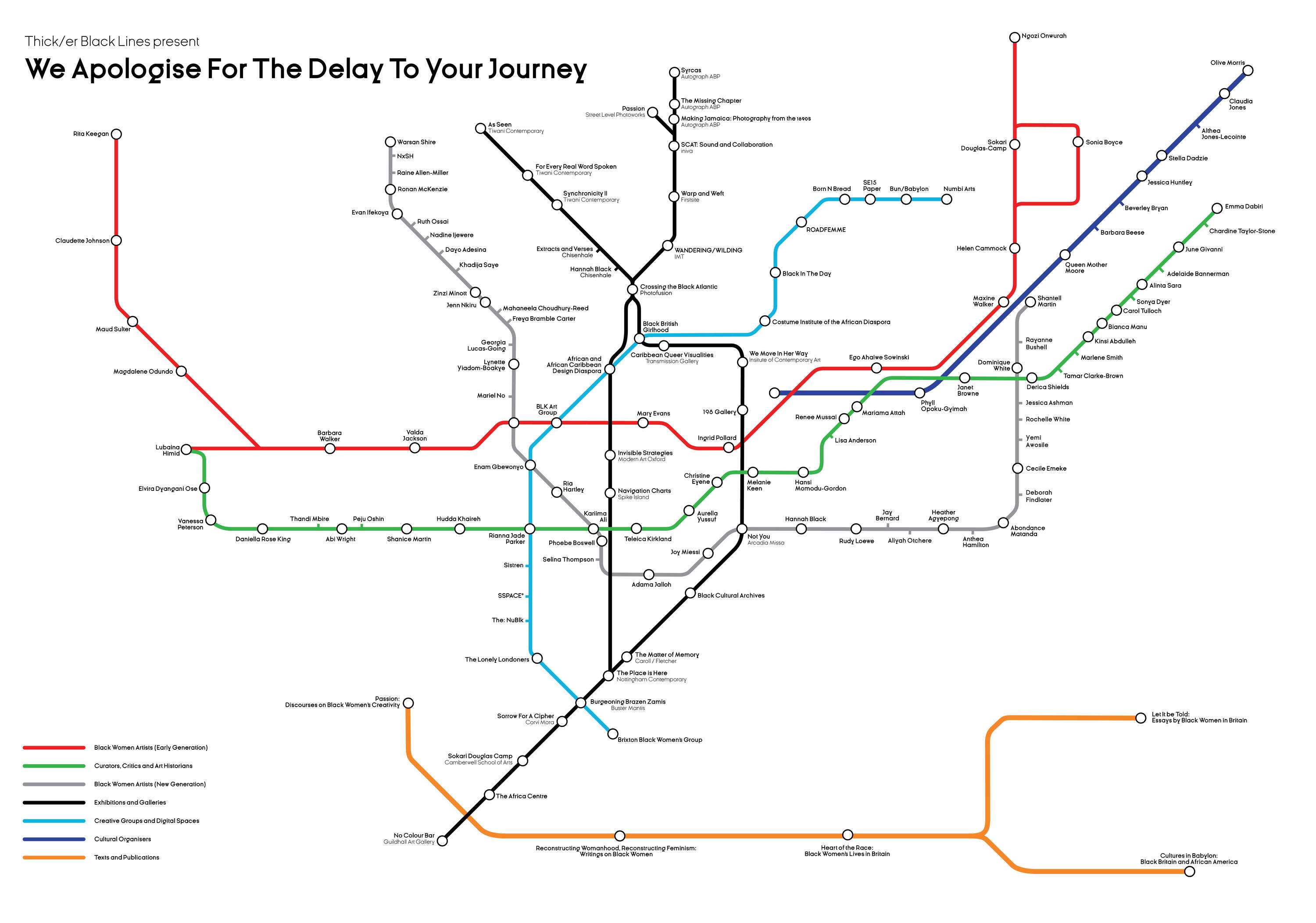 We Apologise For The Delay To Your Journey by Thick/er Black Lines