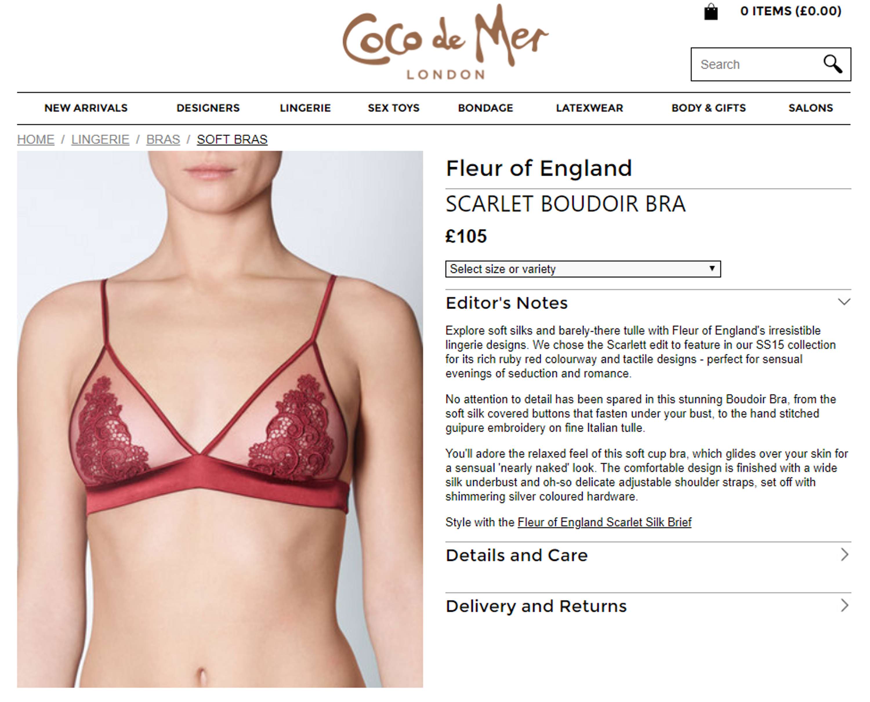 Coco de Mer website copy by Georgina Guthrie