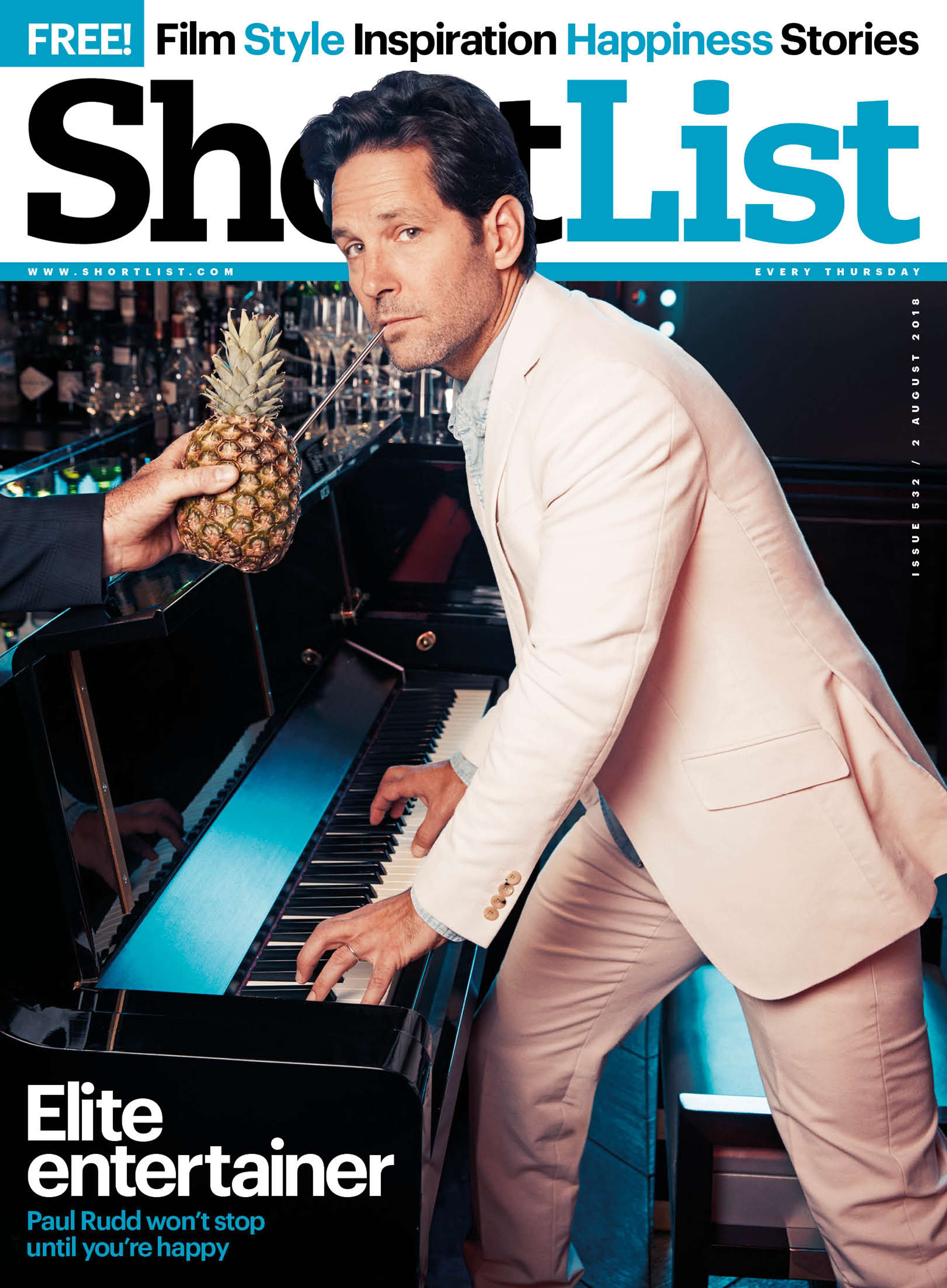Paul Rudd - Shortlist Issue 532 by James Inglis