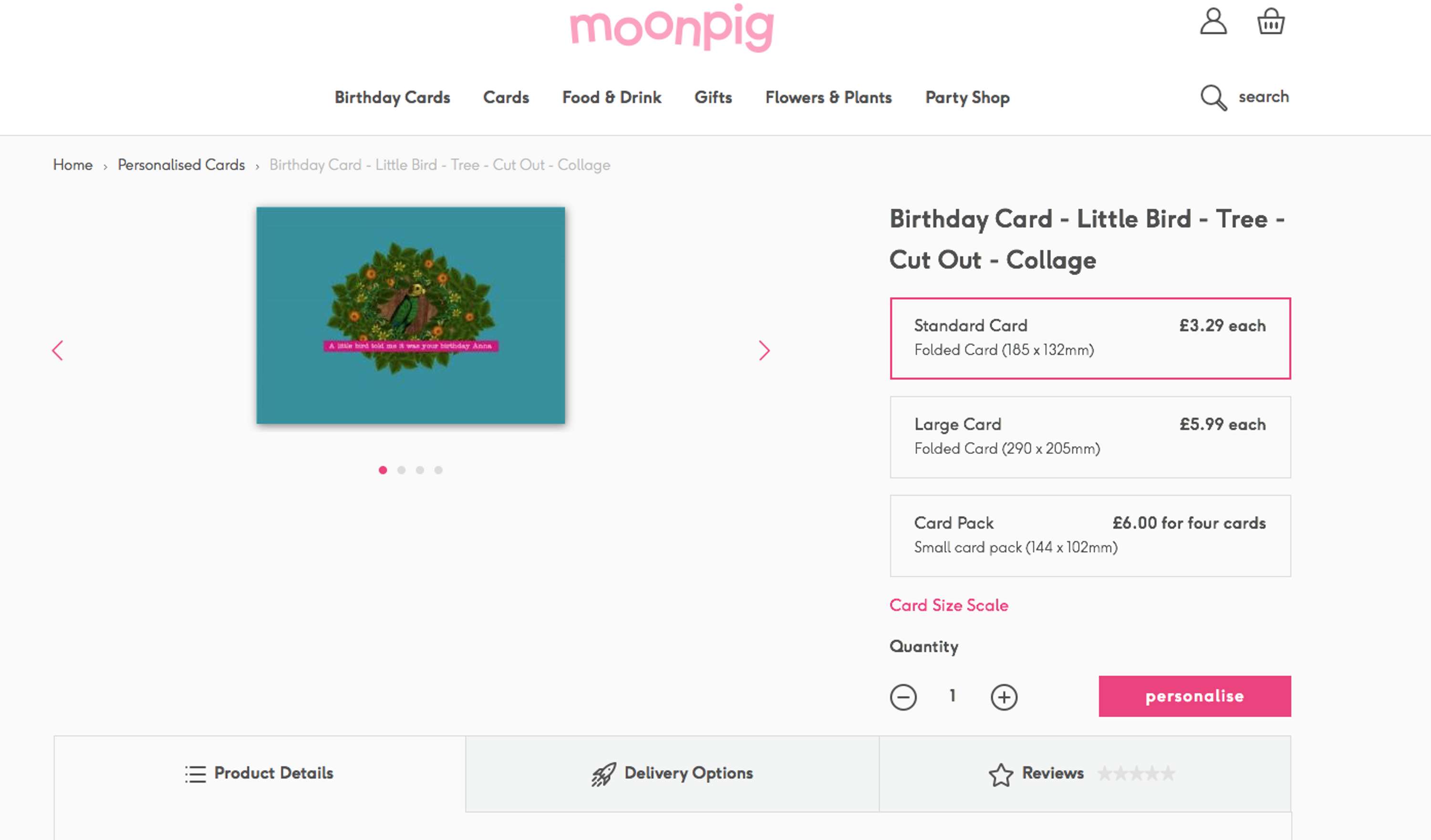 Moonpig internship by Bryony Doyle