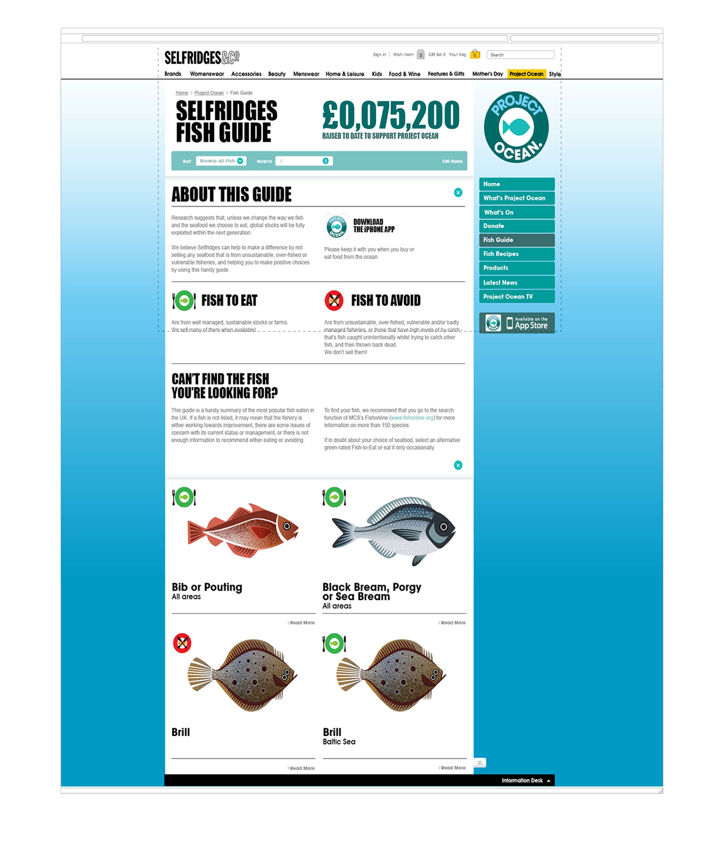 Selfridge's Project Ocean by Daniel McEwen