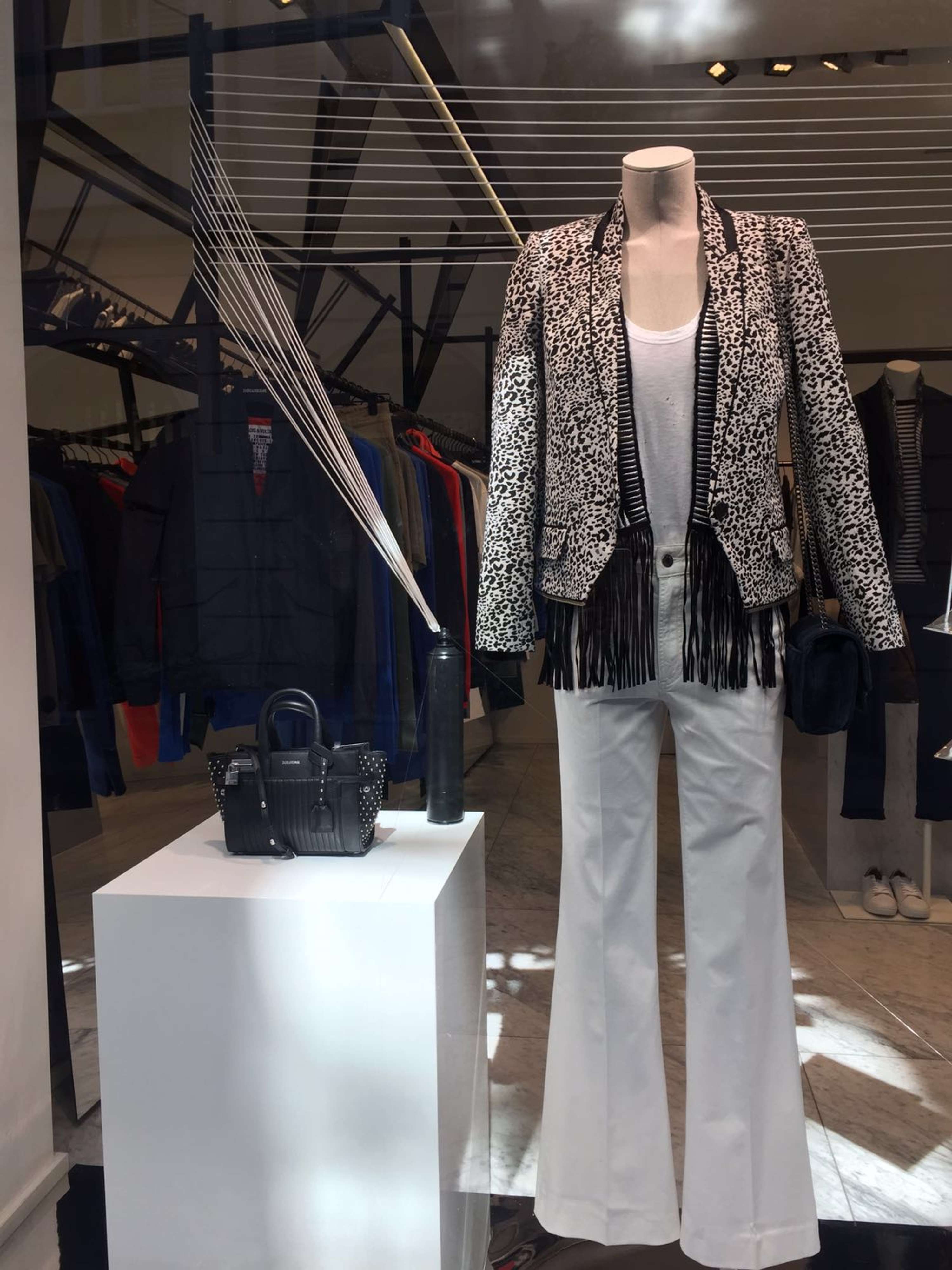 Zadig & Voltaire window display installation for Milan Design week by Anahita Poura