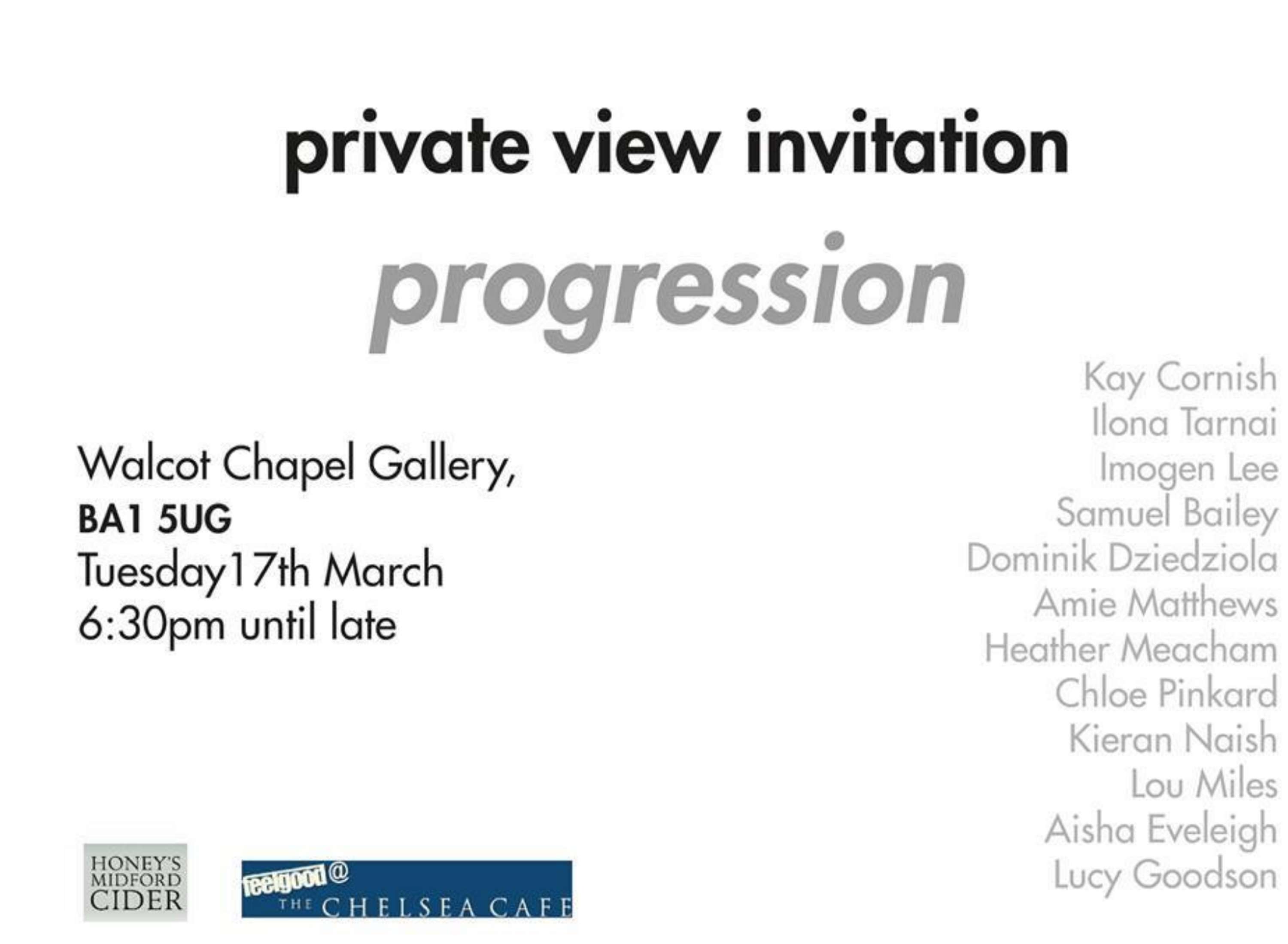 Progression (2015) by Lucy Goodson