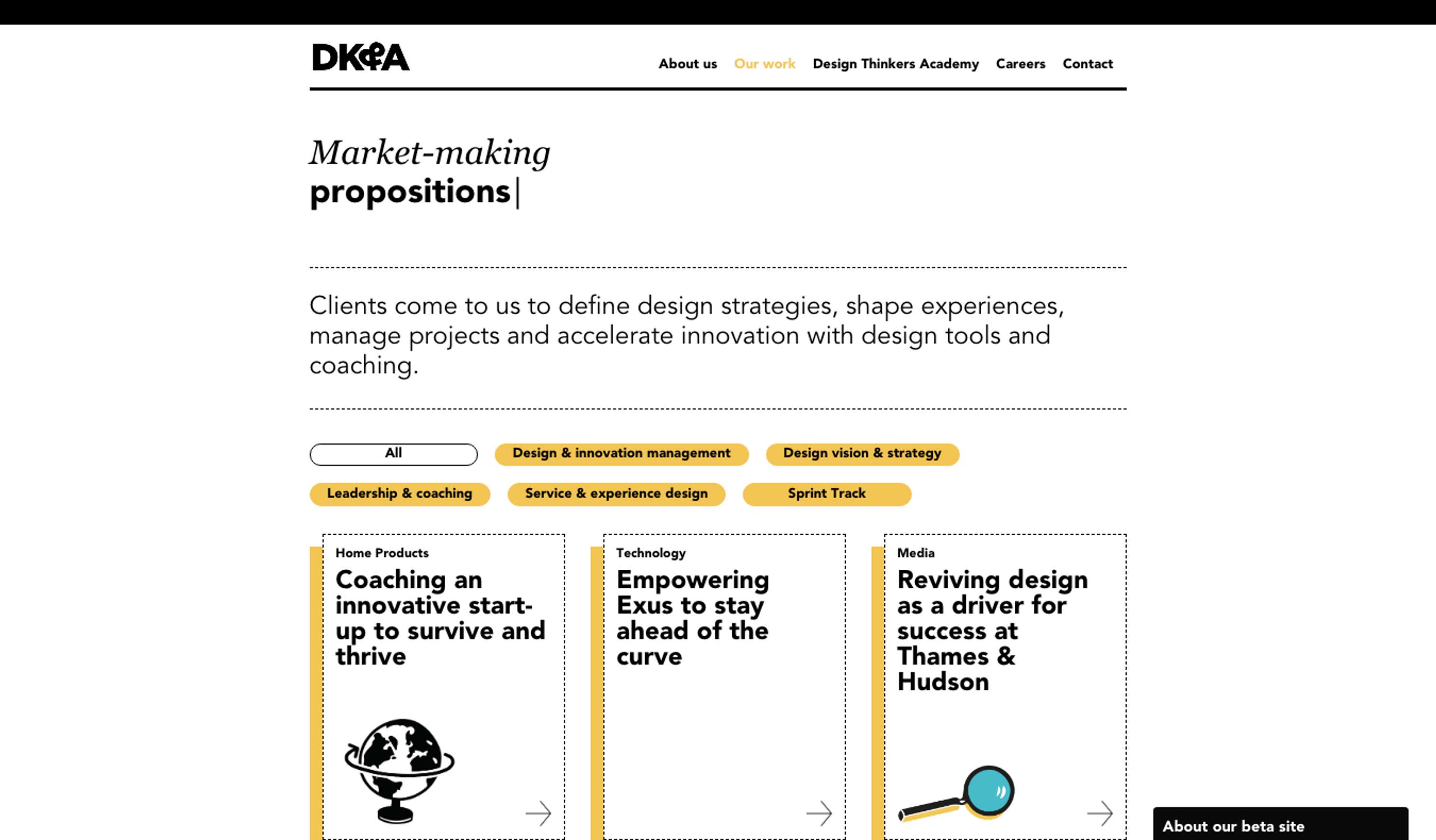 DK&A Website Development by Hayley O'Brien