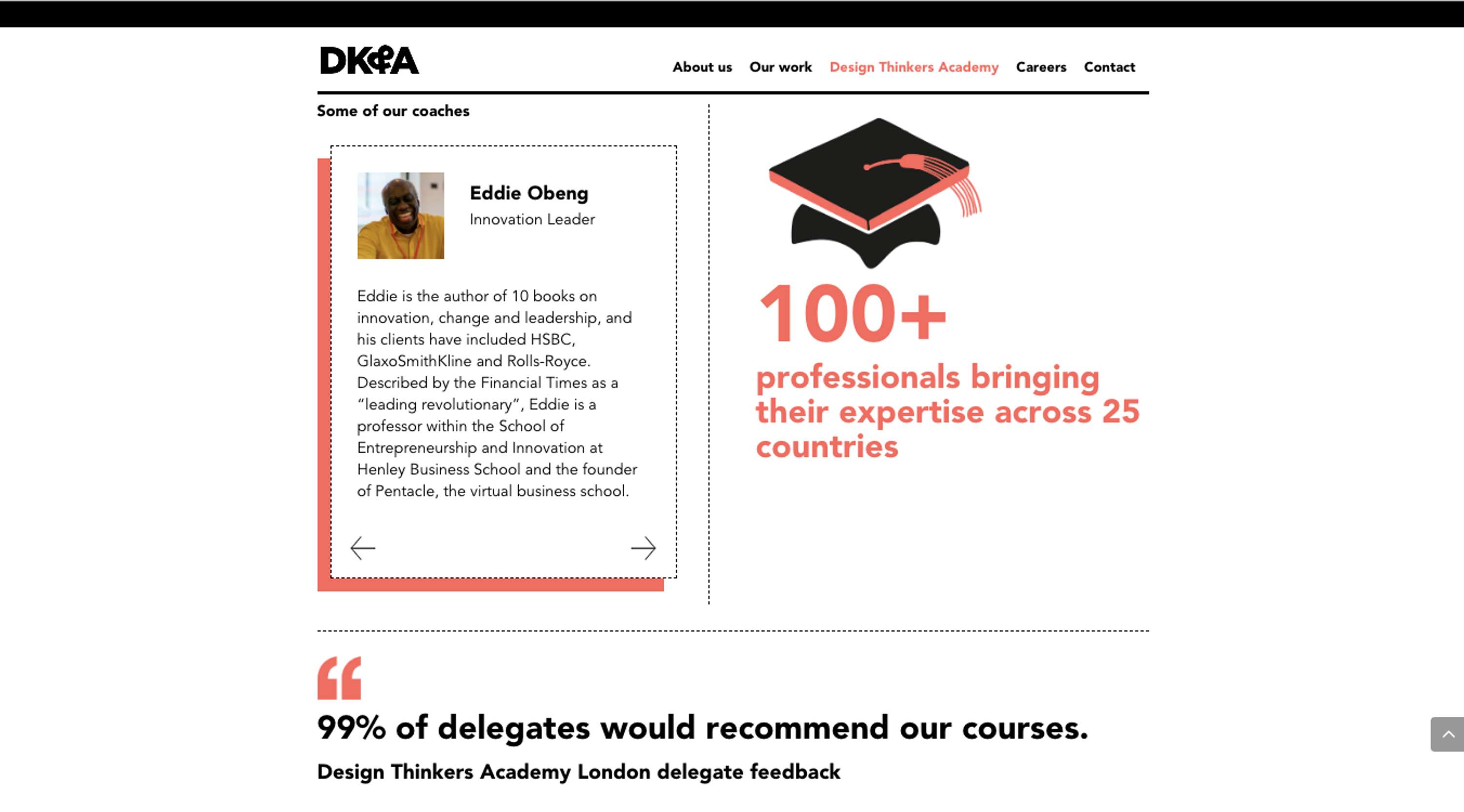 DK&A Website Development by Hayley O'Brien