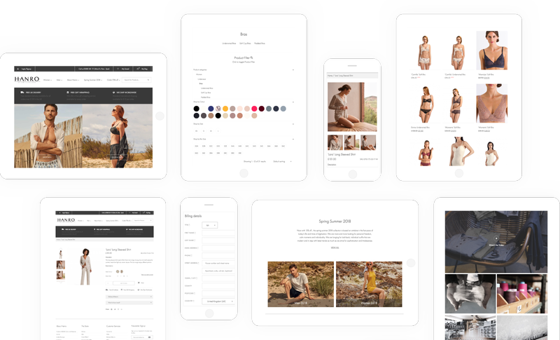 Hanro Of Switzerland - Web Project by Beth-May Leddra-Chapman