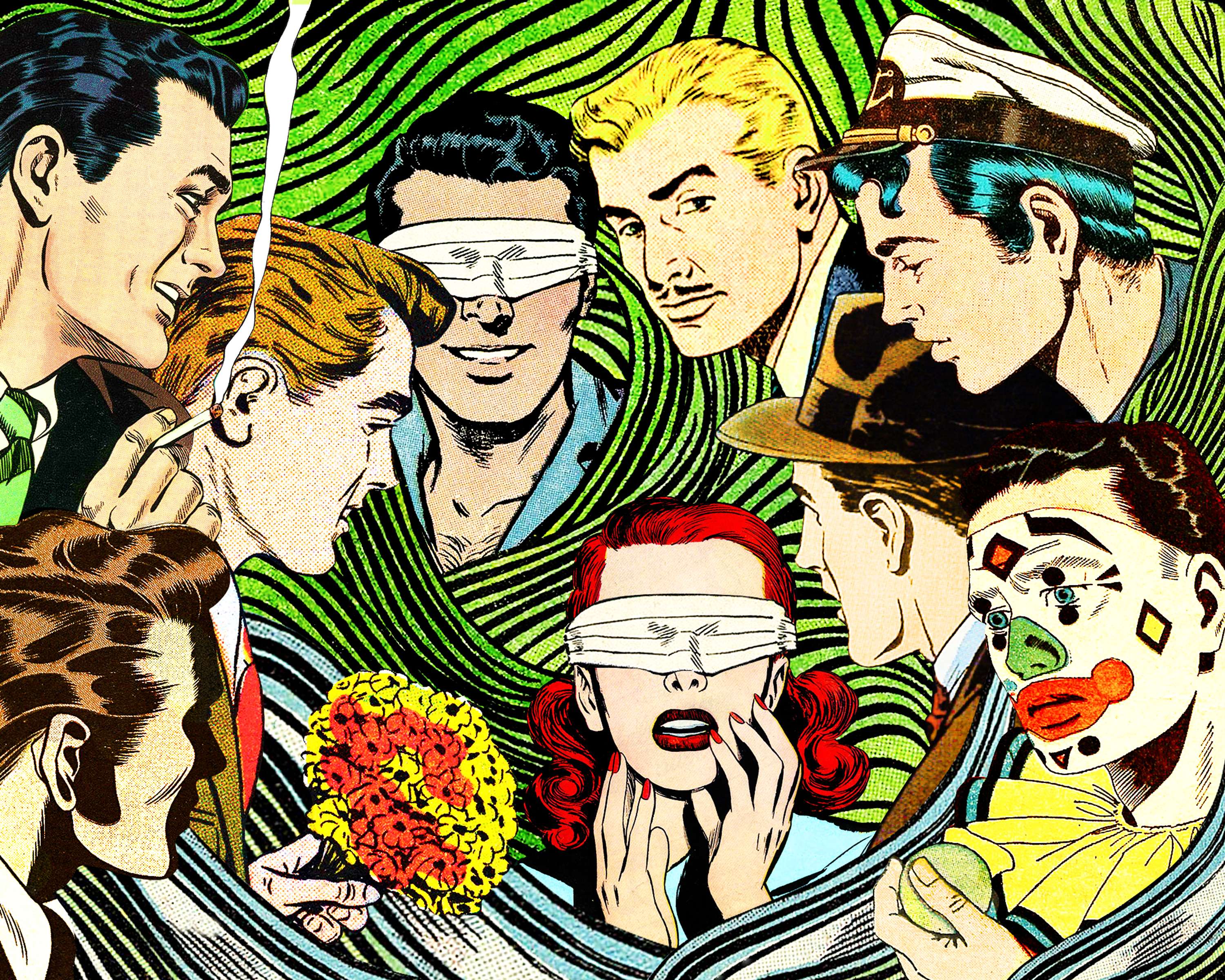 Collage Illustrations for "It's Complicated" a column on modern relationships and dating on TheCut.com by John Vincent Aranda