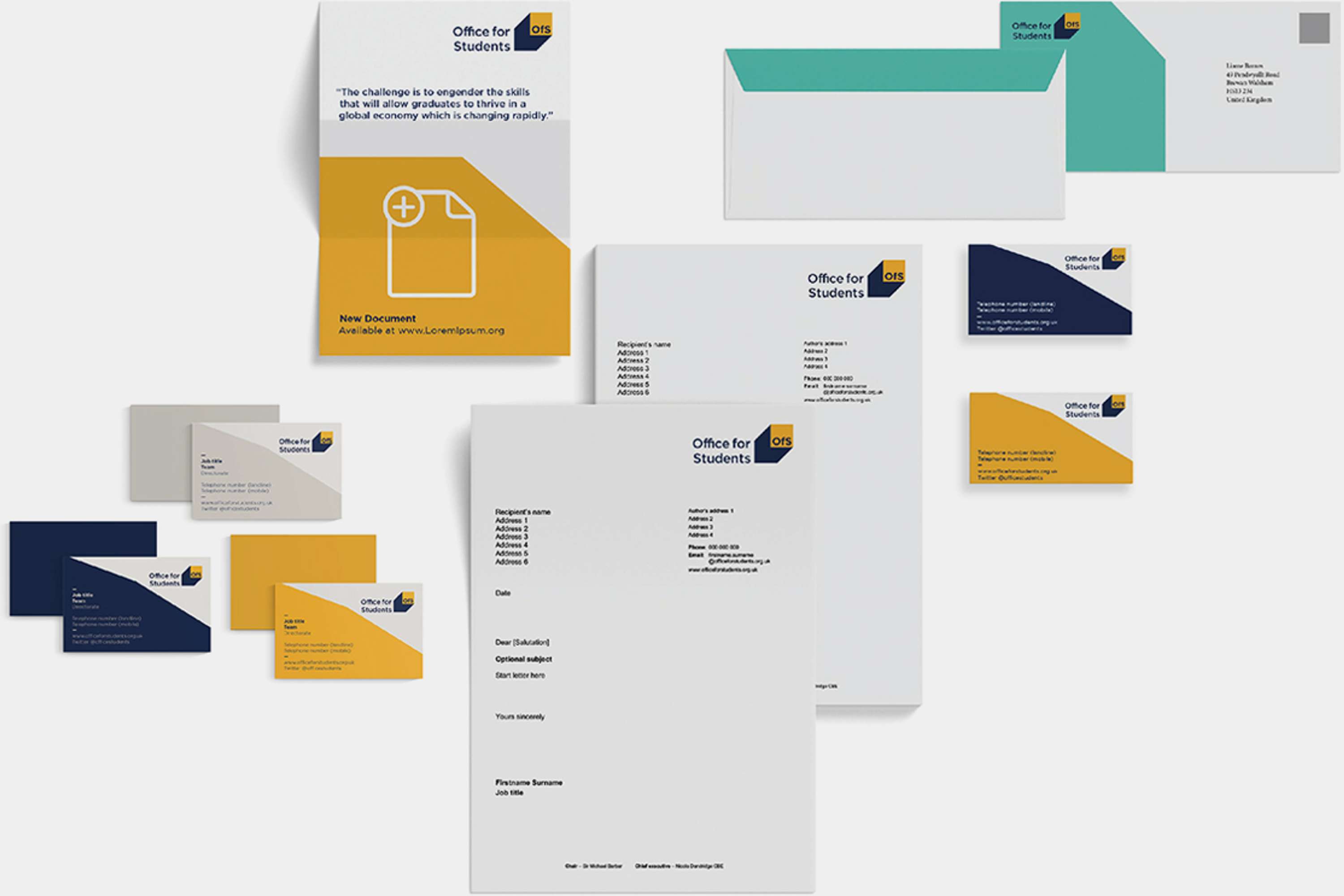 Office for Students branding by Webb & Webb Design Limited