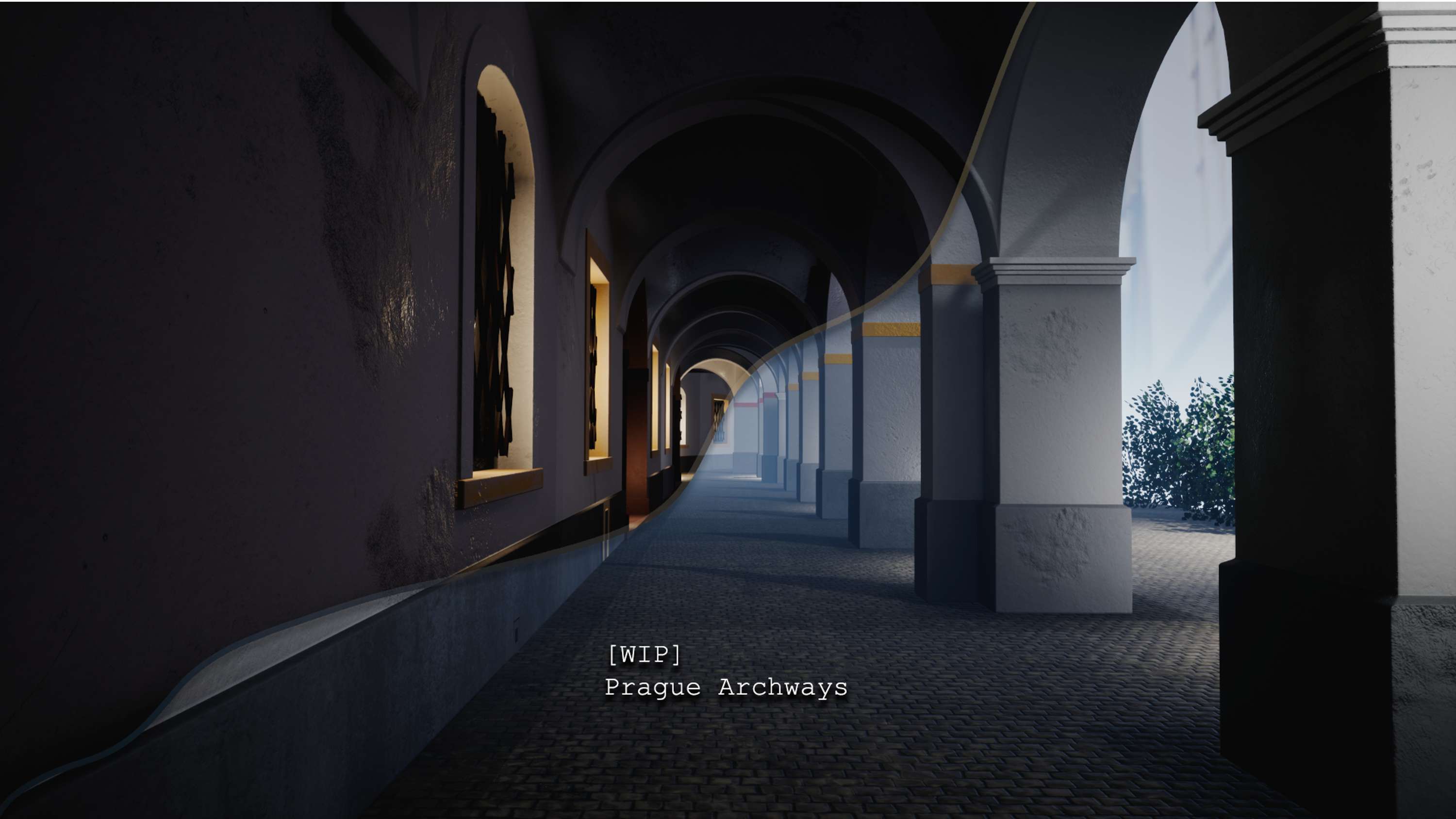 WIP: Prague Archways | UE4 by Joanna McNeilly