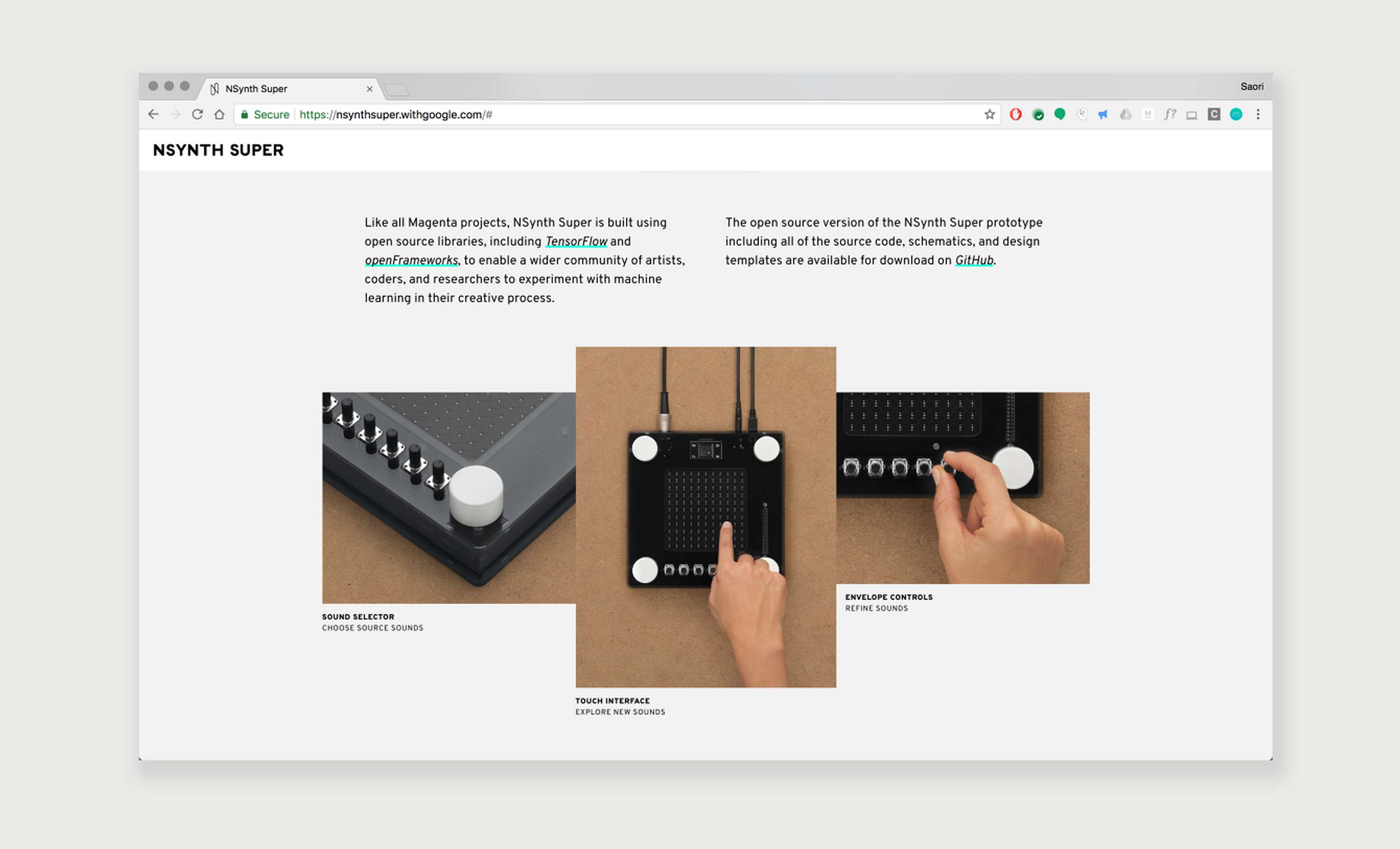 —NSynth Super by Saori Masuda
