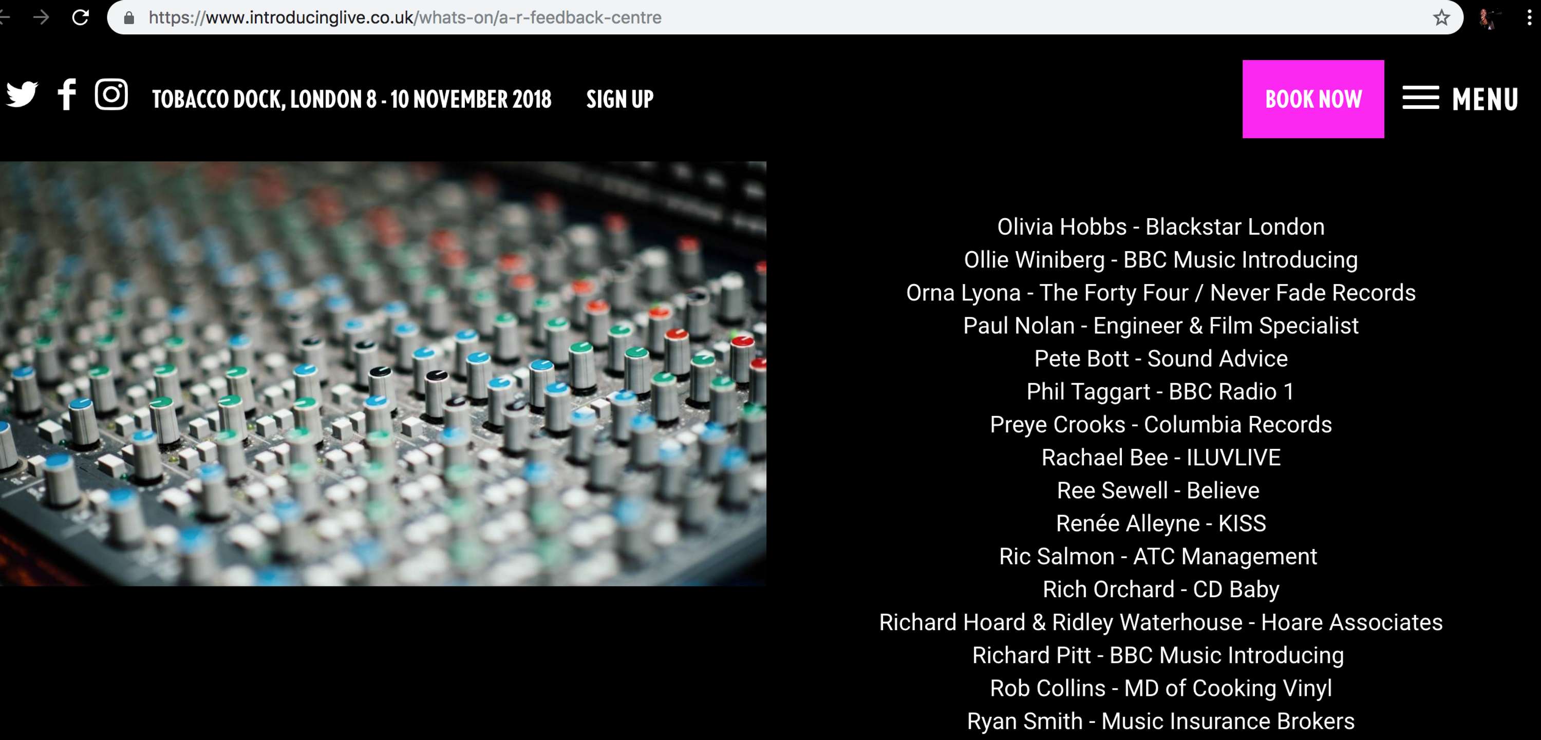 BBC Introducing Live 2018 - A&R Feedback Centre by Ree A. Sewell