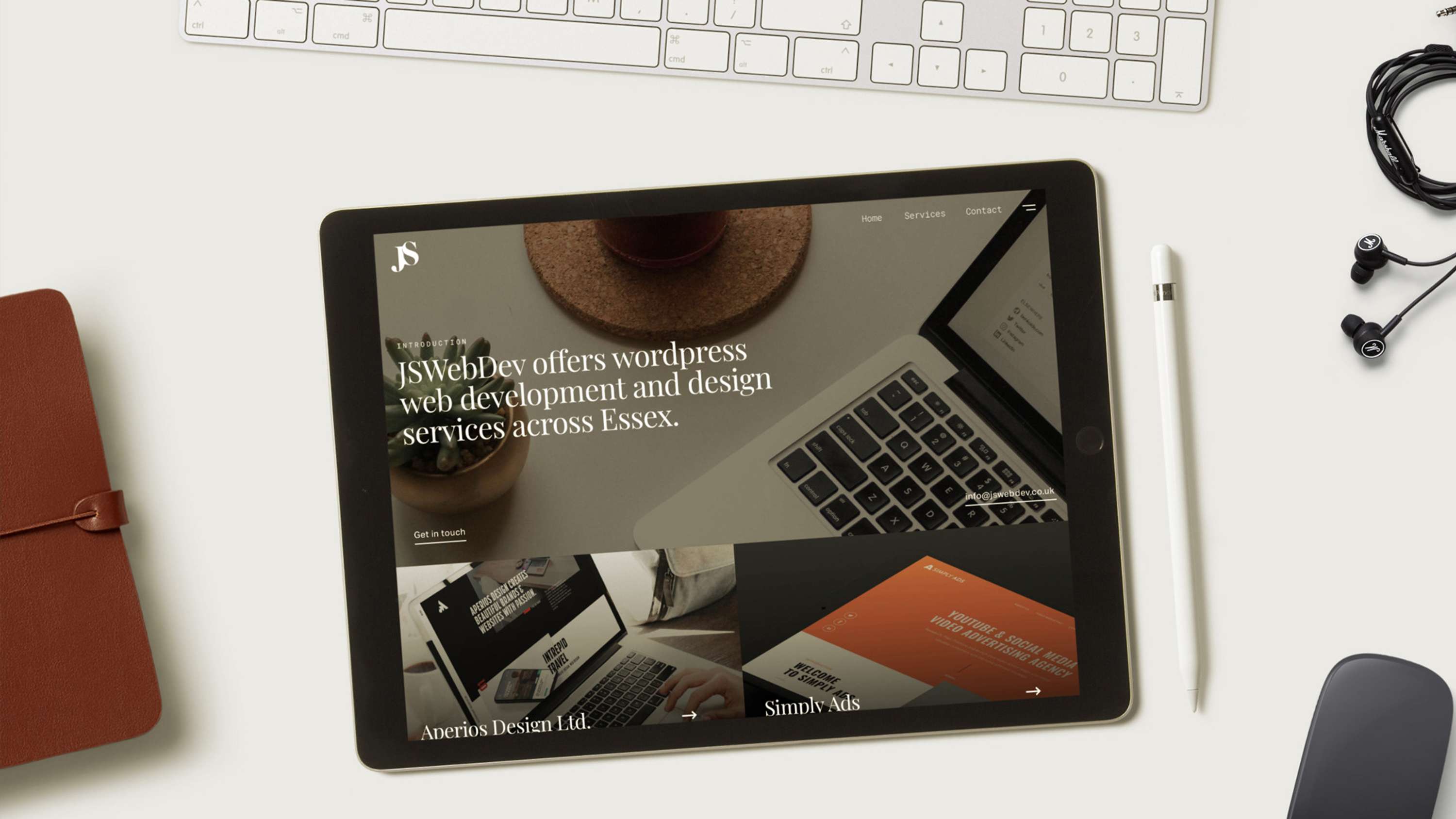 Joe Stone  - Web developer, brand identity and web redesign by Alex Aperios