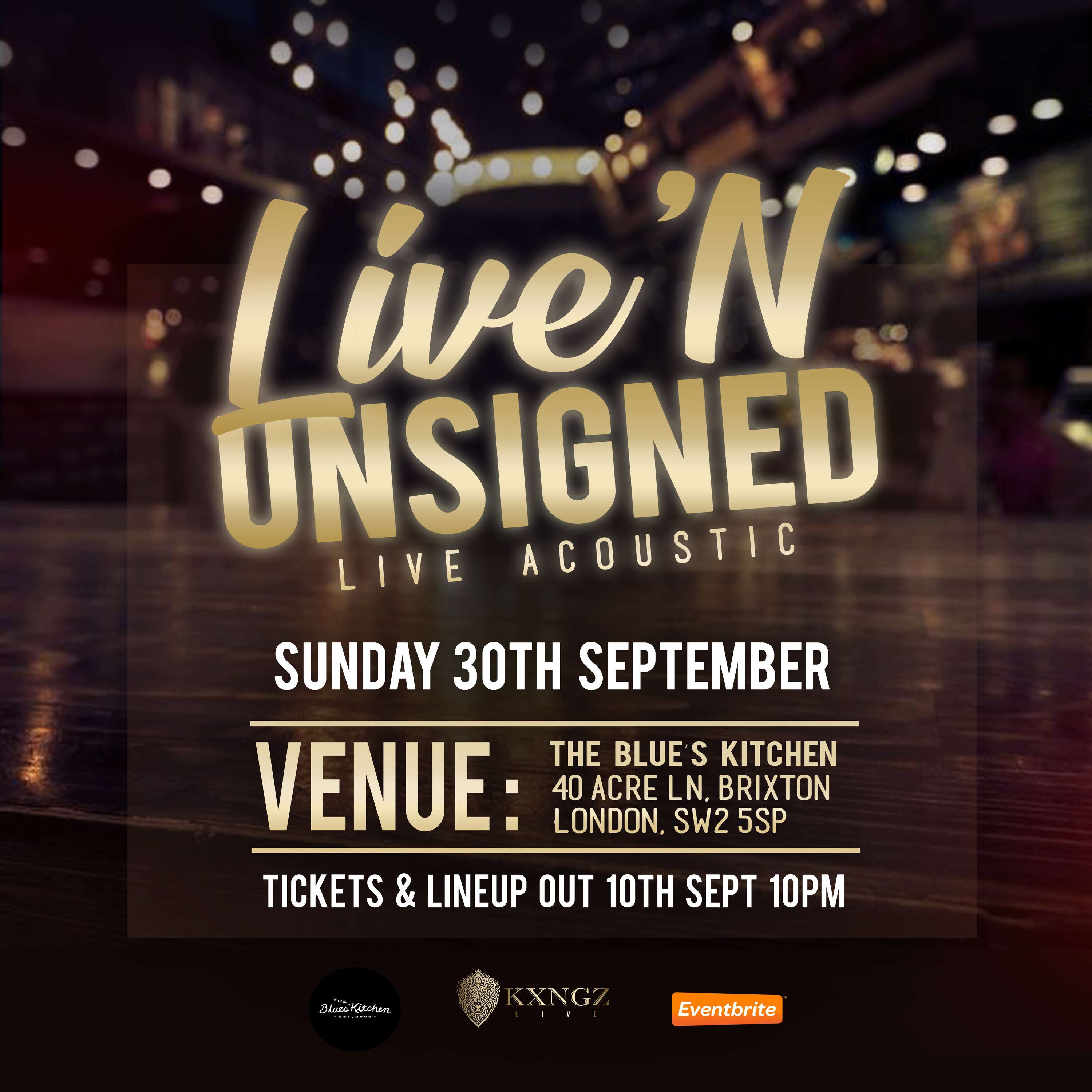 Live'N'Unsigned Event Flyer by Tolu Kehinde