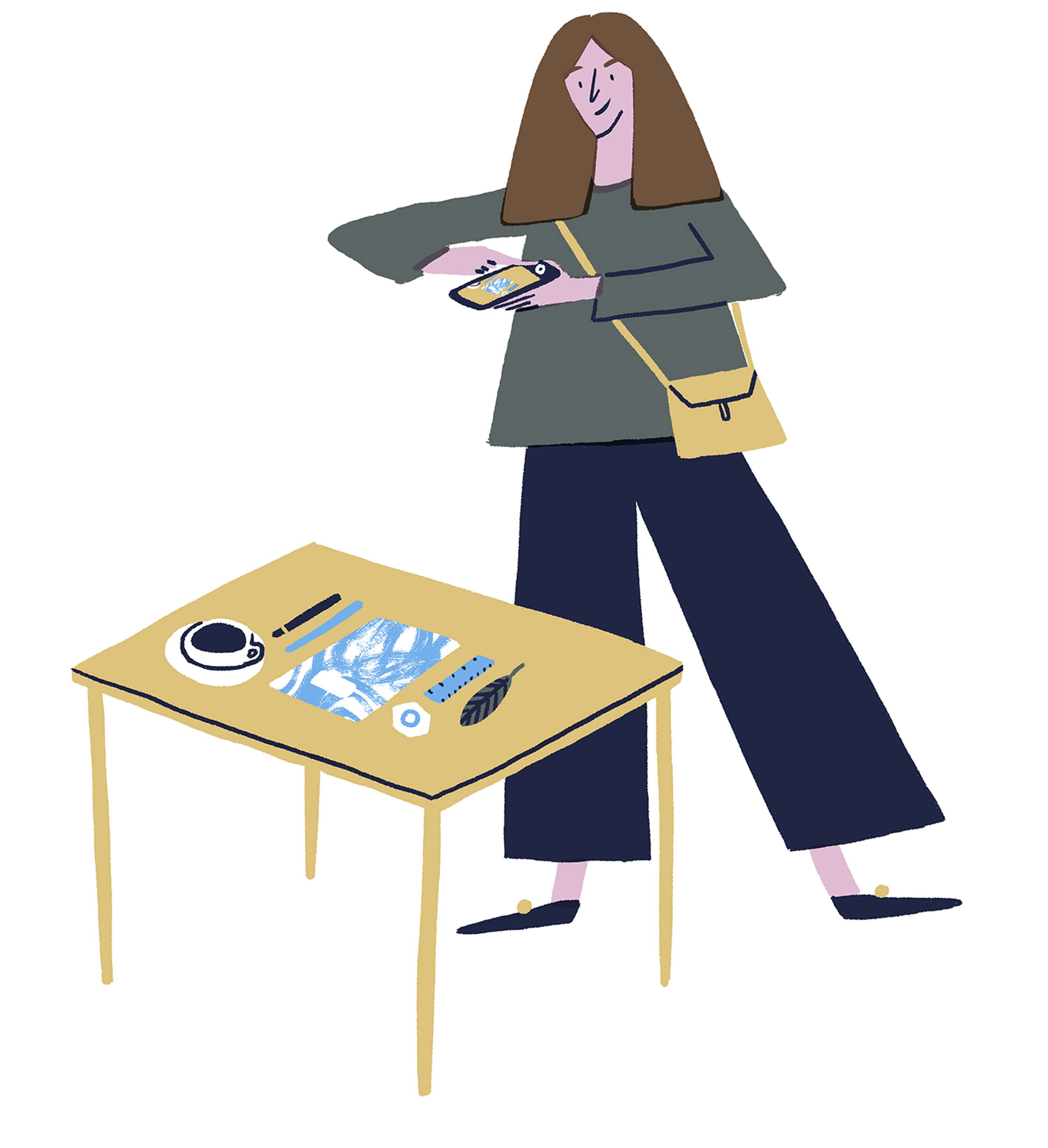 'Five Types of Stationary Addicts' for Papier's 'The Fold' by Hannah Warren
