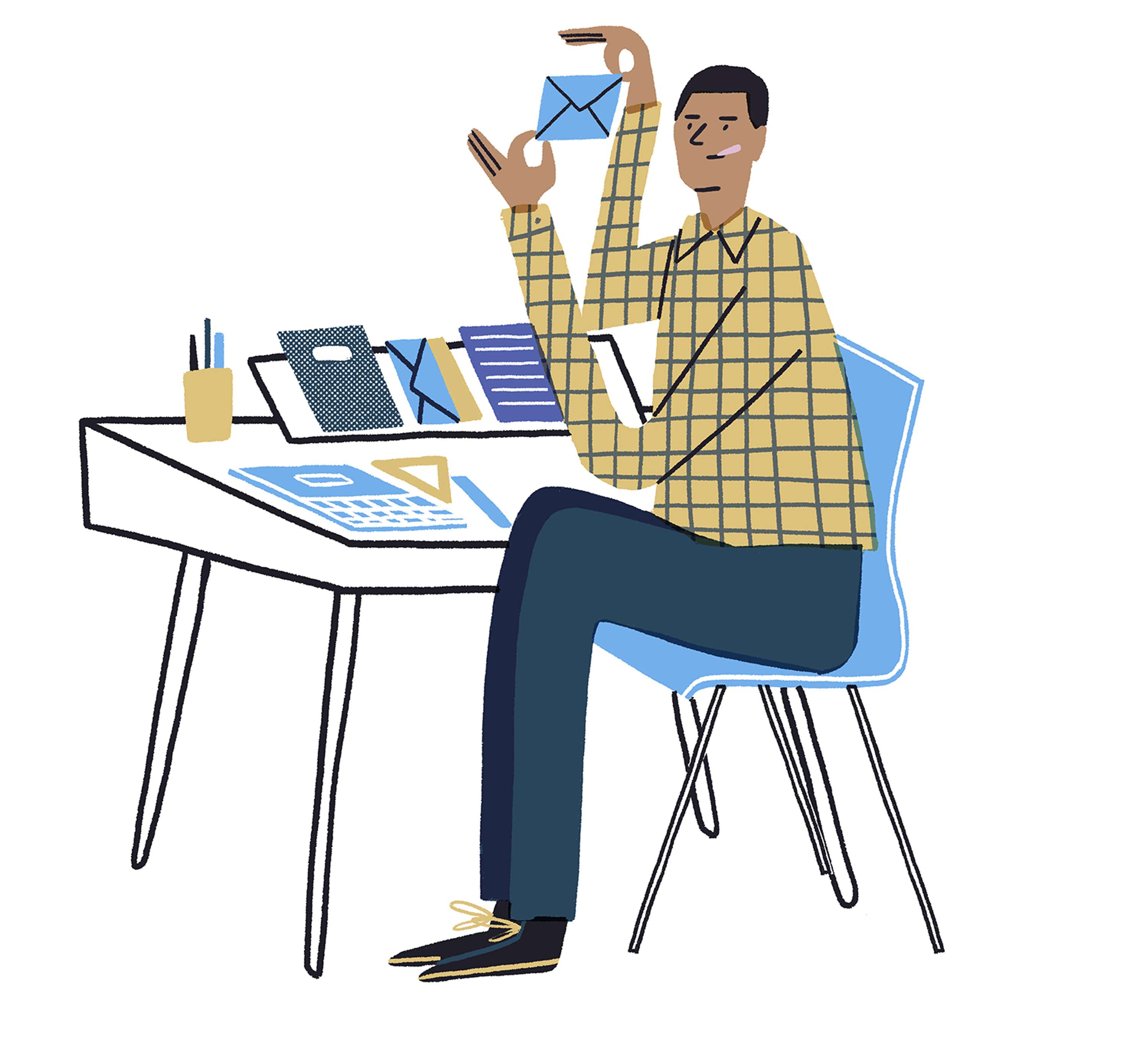 'Five Types of Stationary Addicts' for Papier's 'The Fold' by Hannah Warren