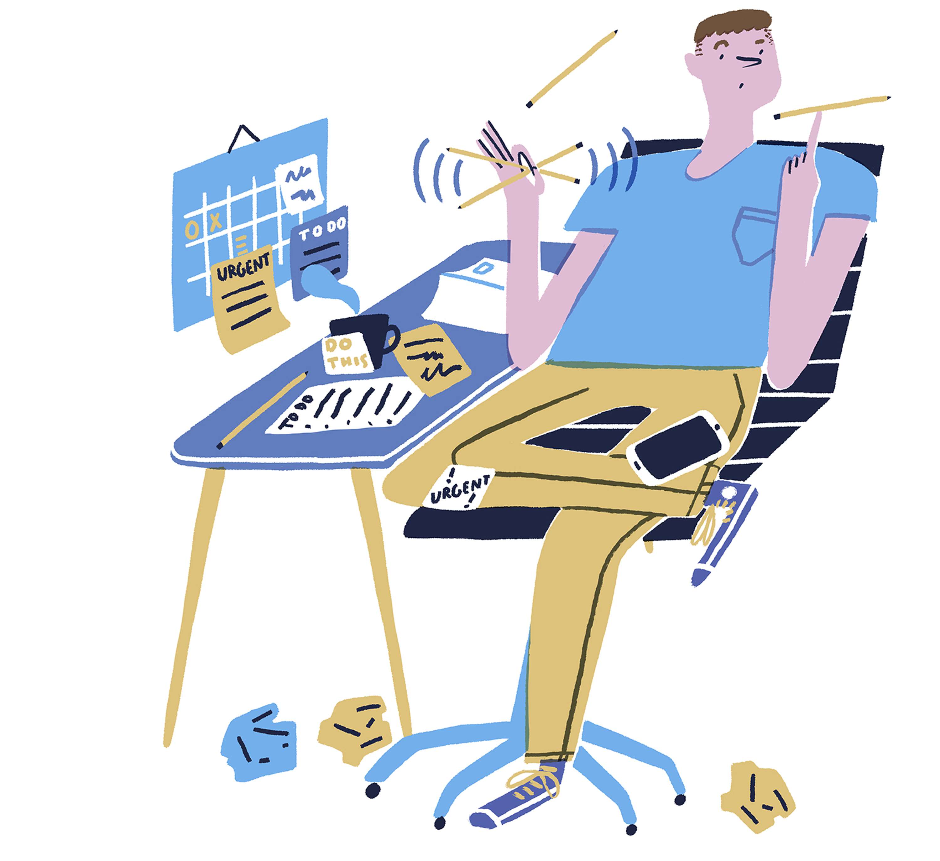 'Five Types of Stationary Addicts' for Papier's 'The Fold' by Hannah Warren