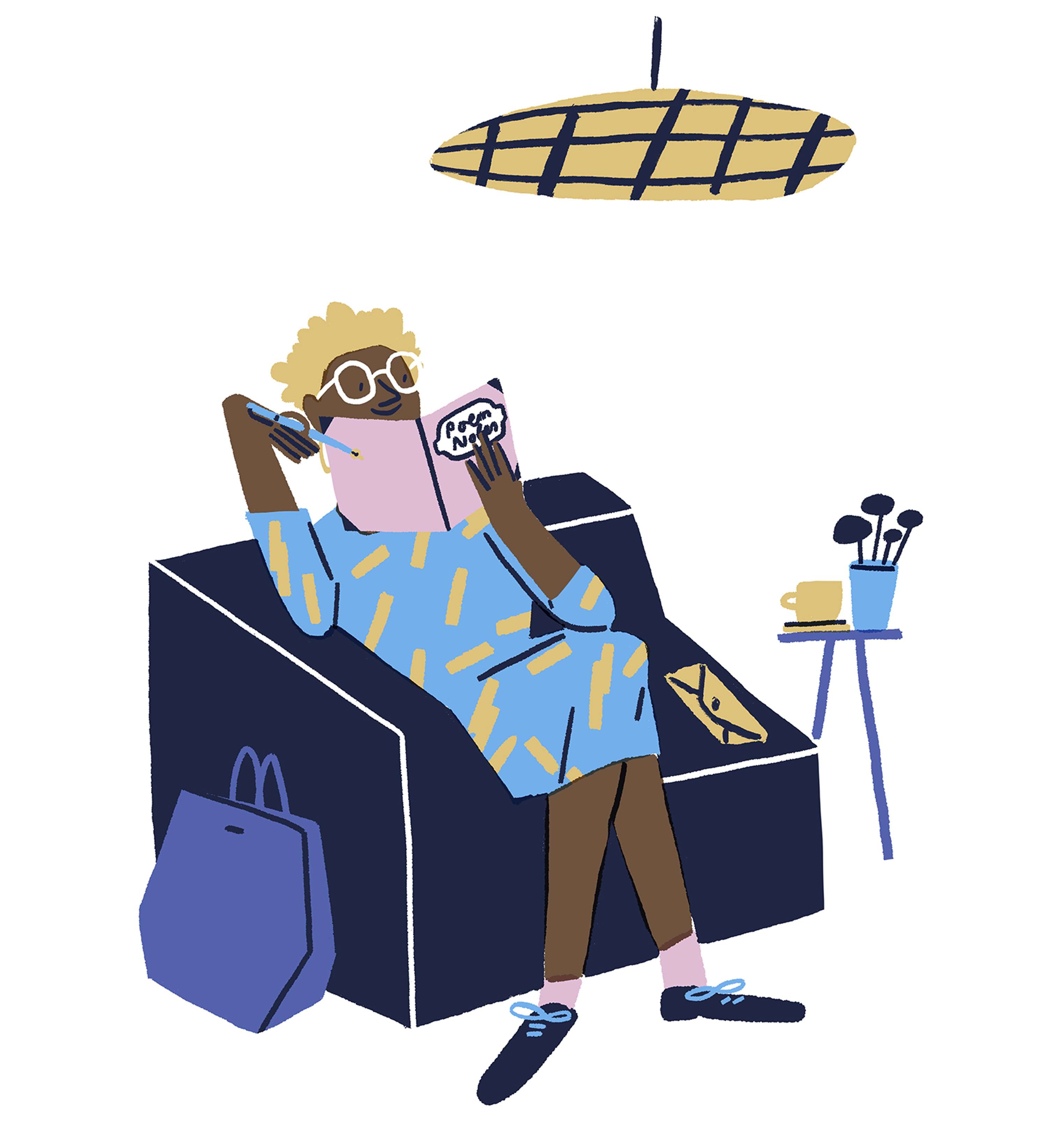 'Five Types of Stationary Addicts' for Papier's 'The Fold' by Hannah Warren