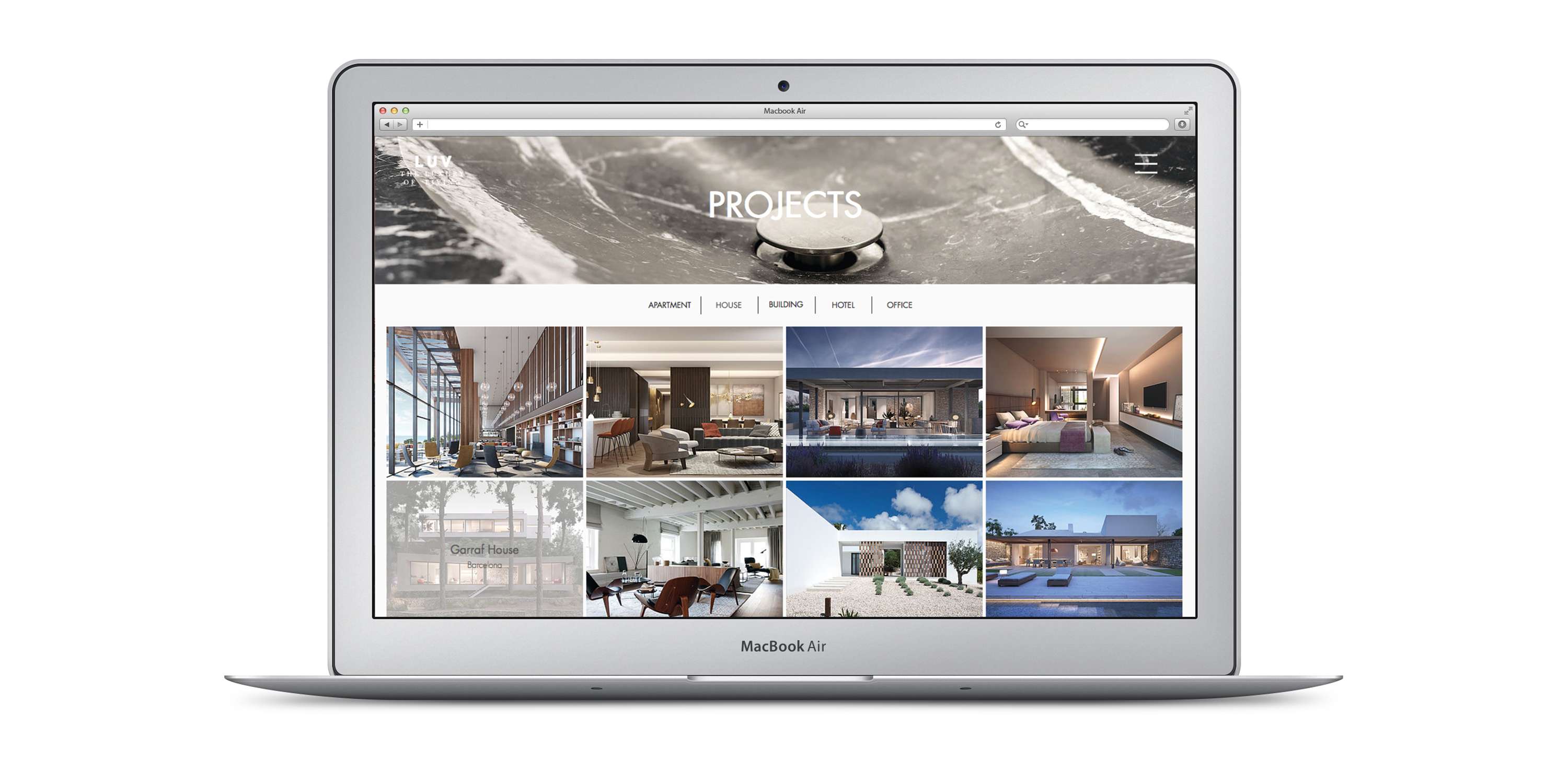 Web design for an architecture and interior design company. by Ester Anton Vazquez