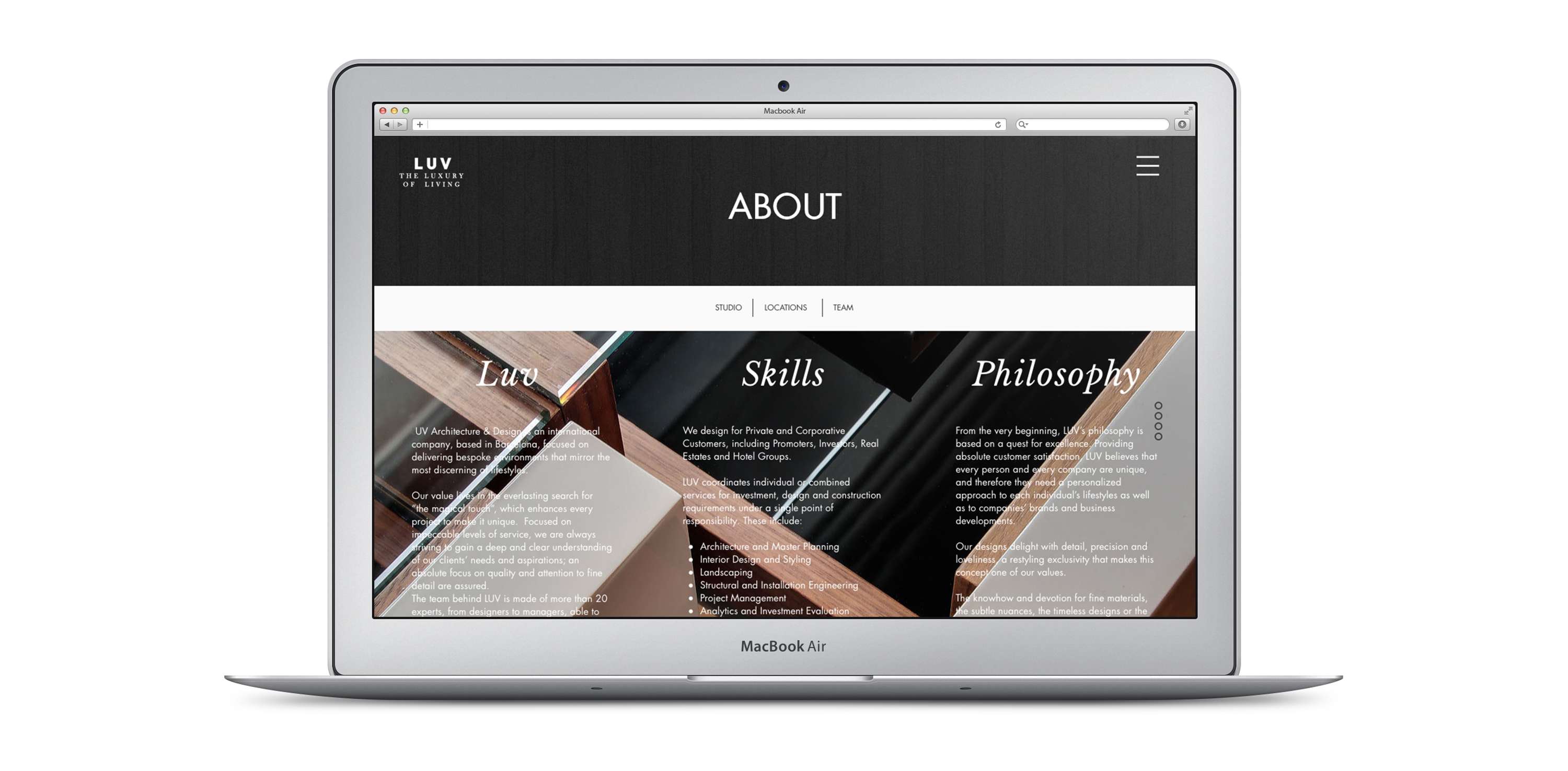 Web design for an architecture and interior design company. by Ester Anton Vazquez