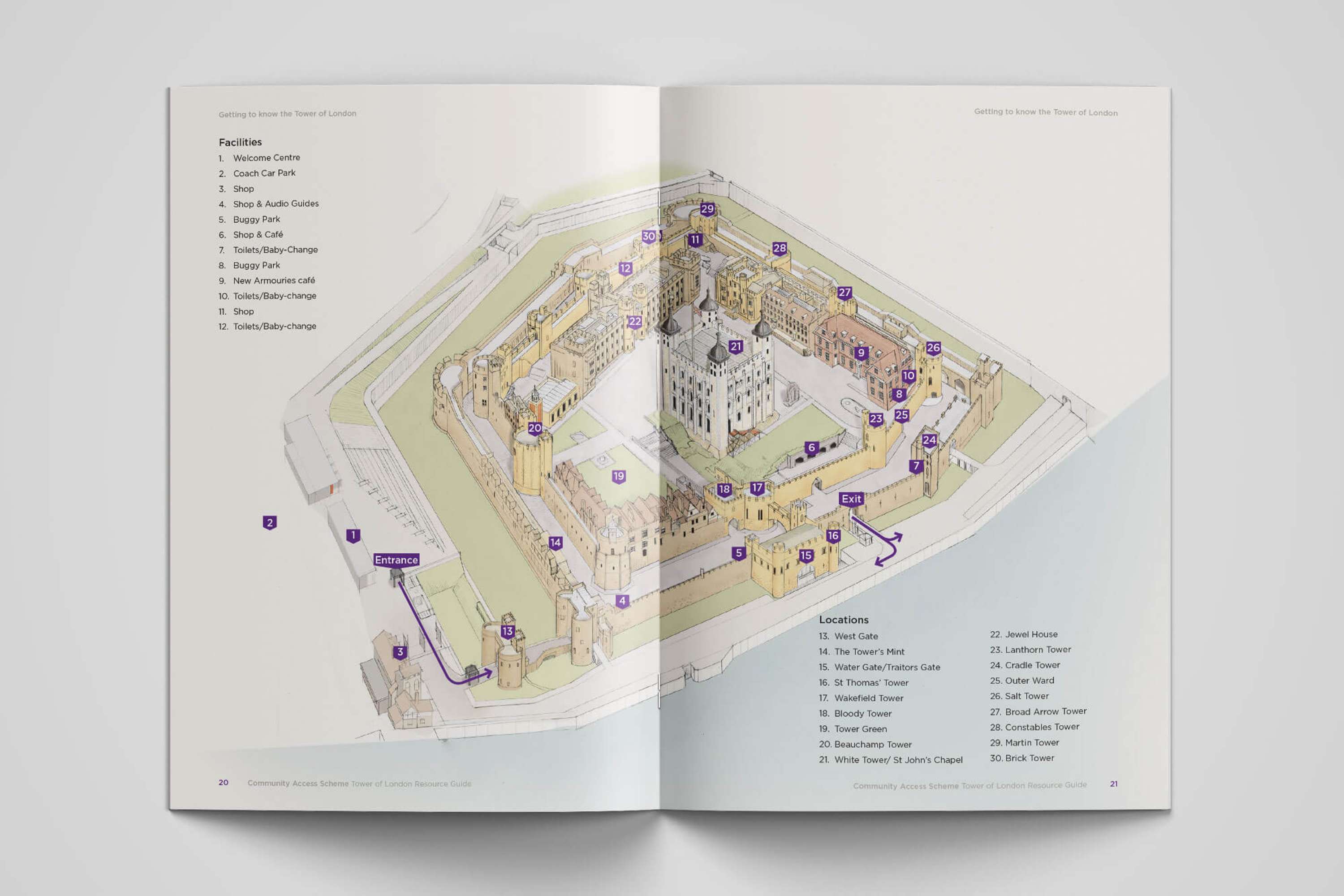 Community Access Scheme Tower of London Guide Book by Daniel Taylor