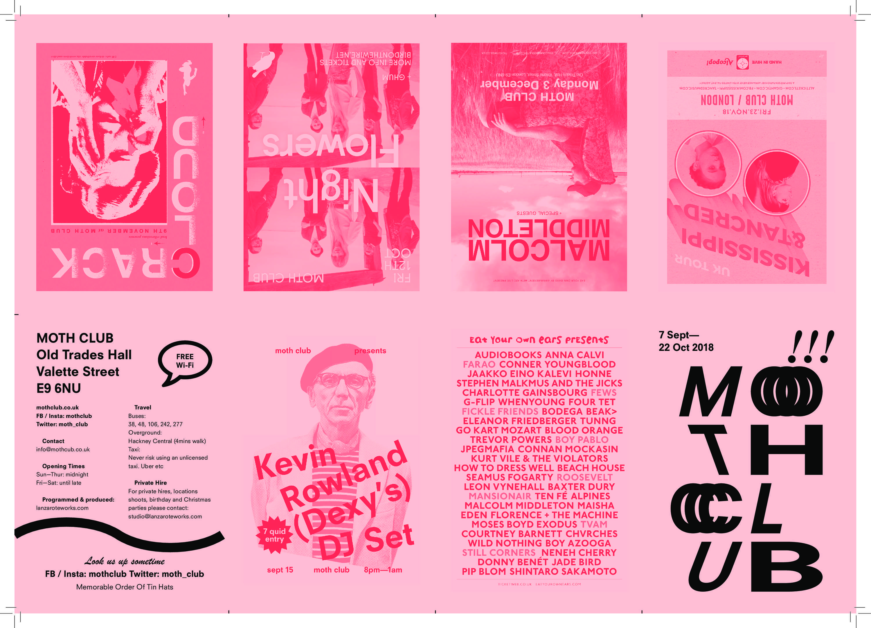 MOTH CLUB DESIGN, BRANDING, GRAPHICS, MARKETING AND PROGRAMMING by Lanzarote Works
