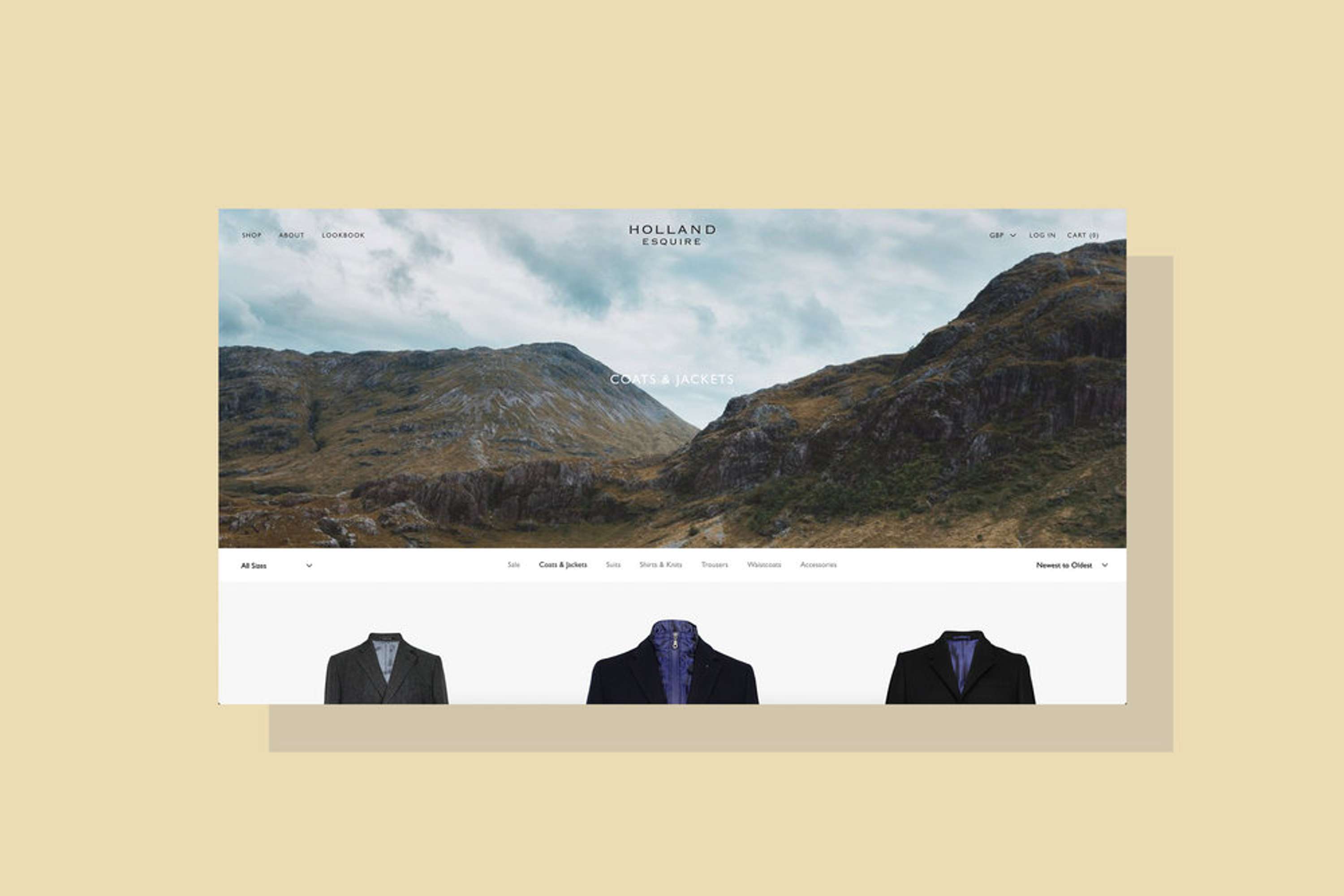 Holland Esquire - Ecommerce Build by Not Studio