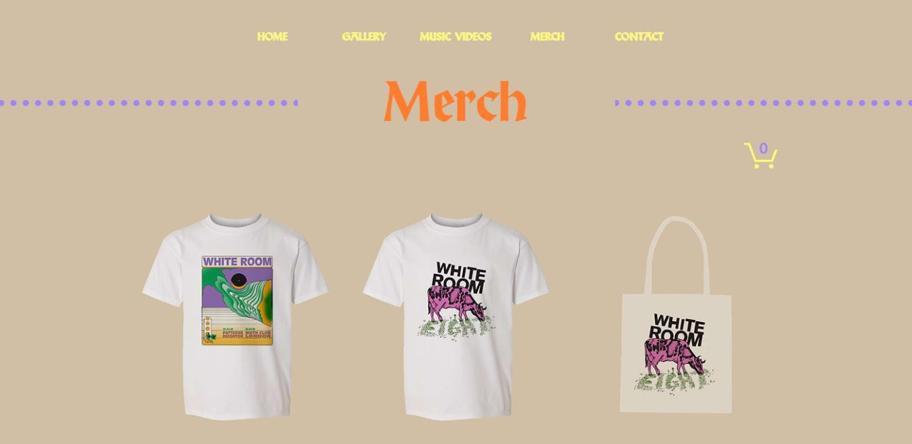 White Room Website Design by Hannah Sargeant