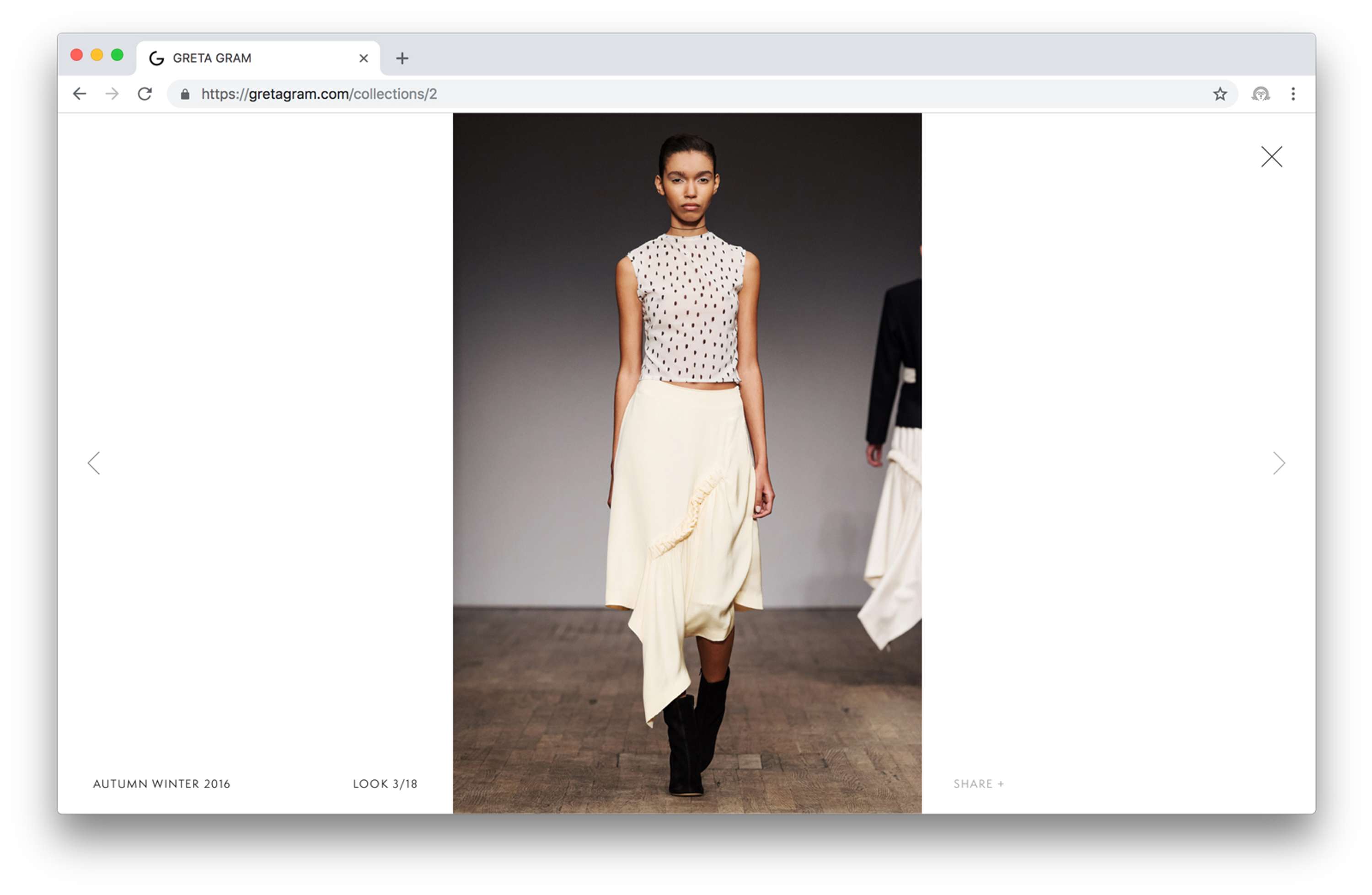 Website Greta Gram by Marta Puchala