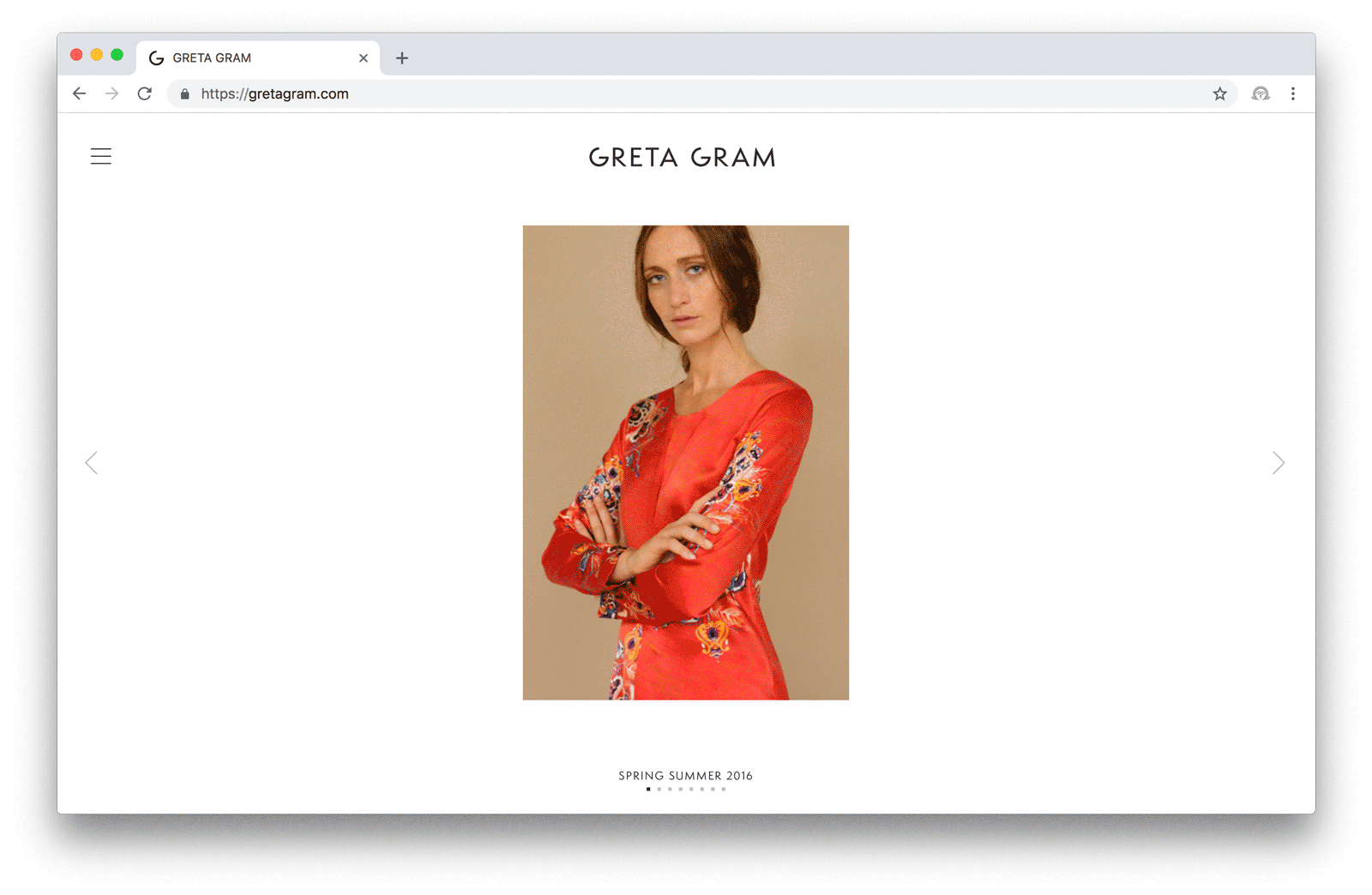 Website Greta Gram by Marta Puchala