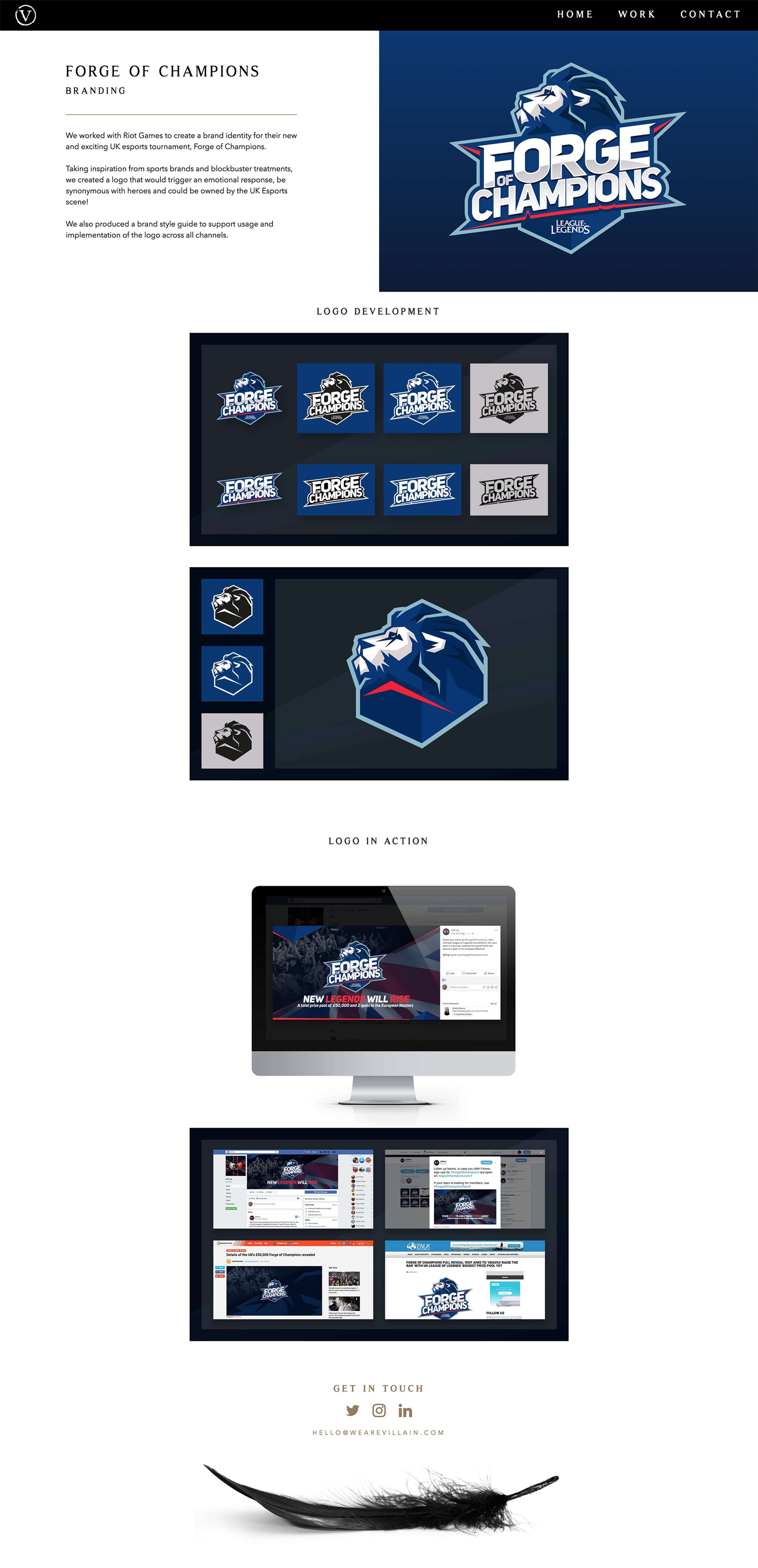 VILLAIN WEBSITE - Design & Build by Paul Giles