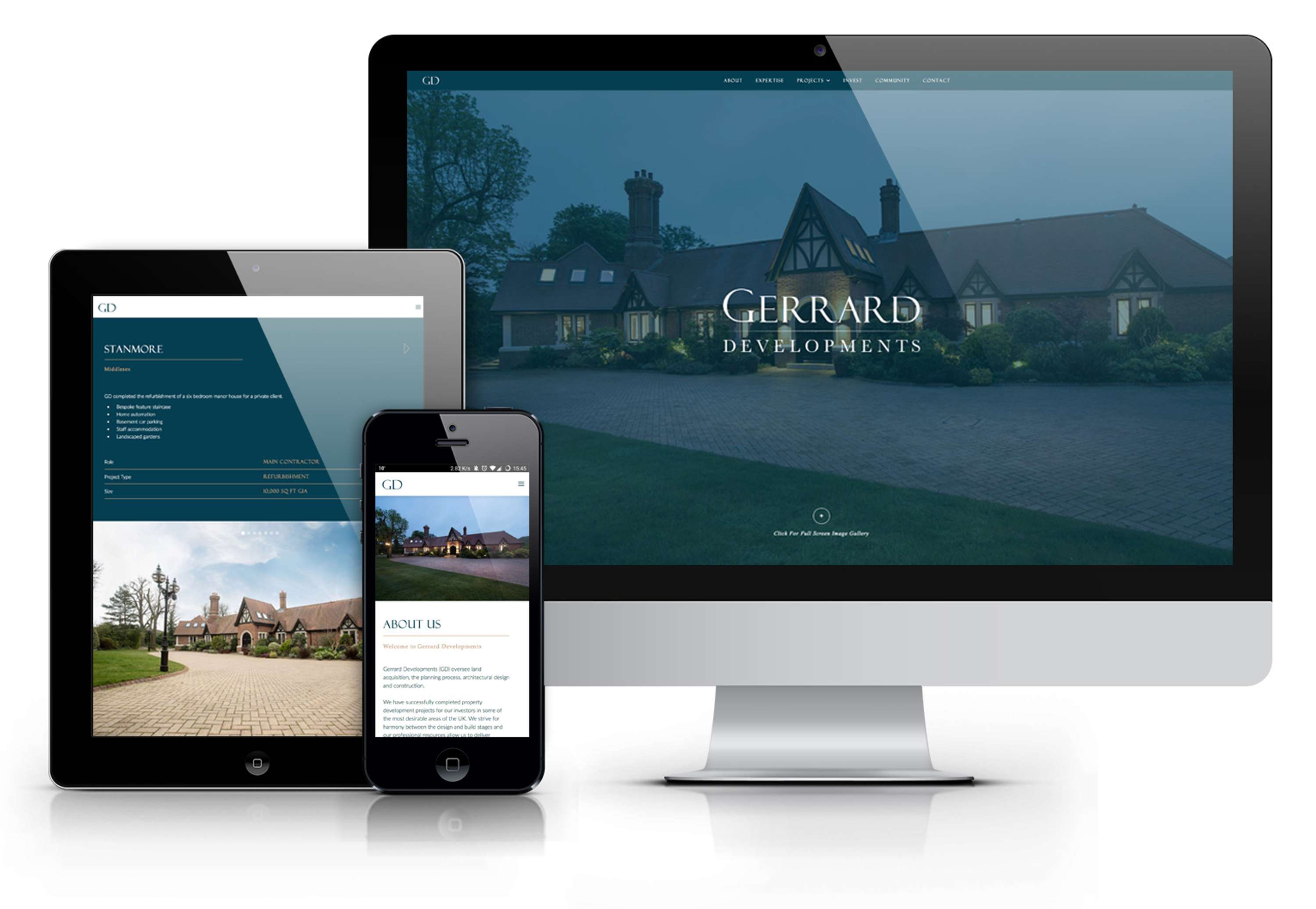 Gerrard Developments - Website Design & Build by Paul Giles