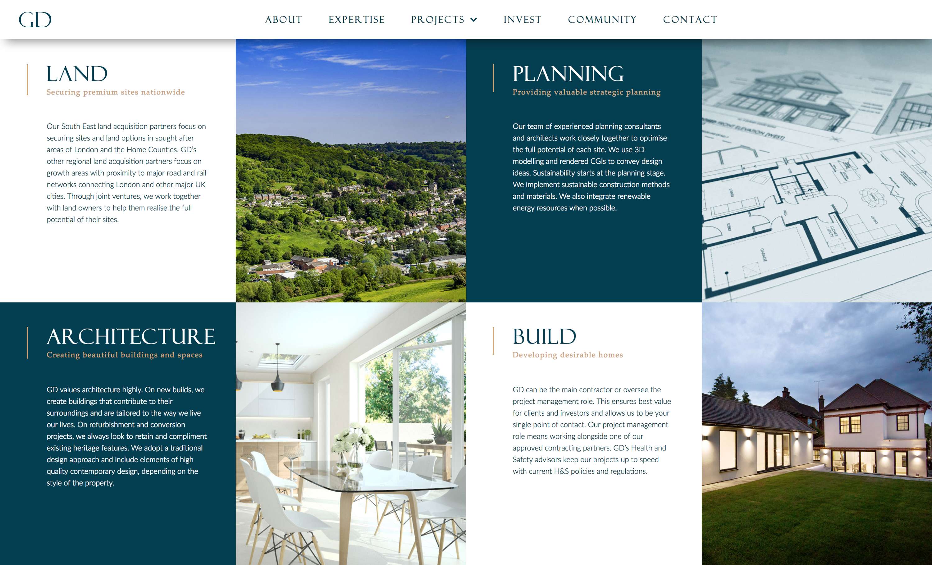 Gerrard Developments - Website Design & Build by Paul Giles