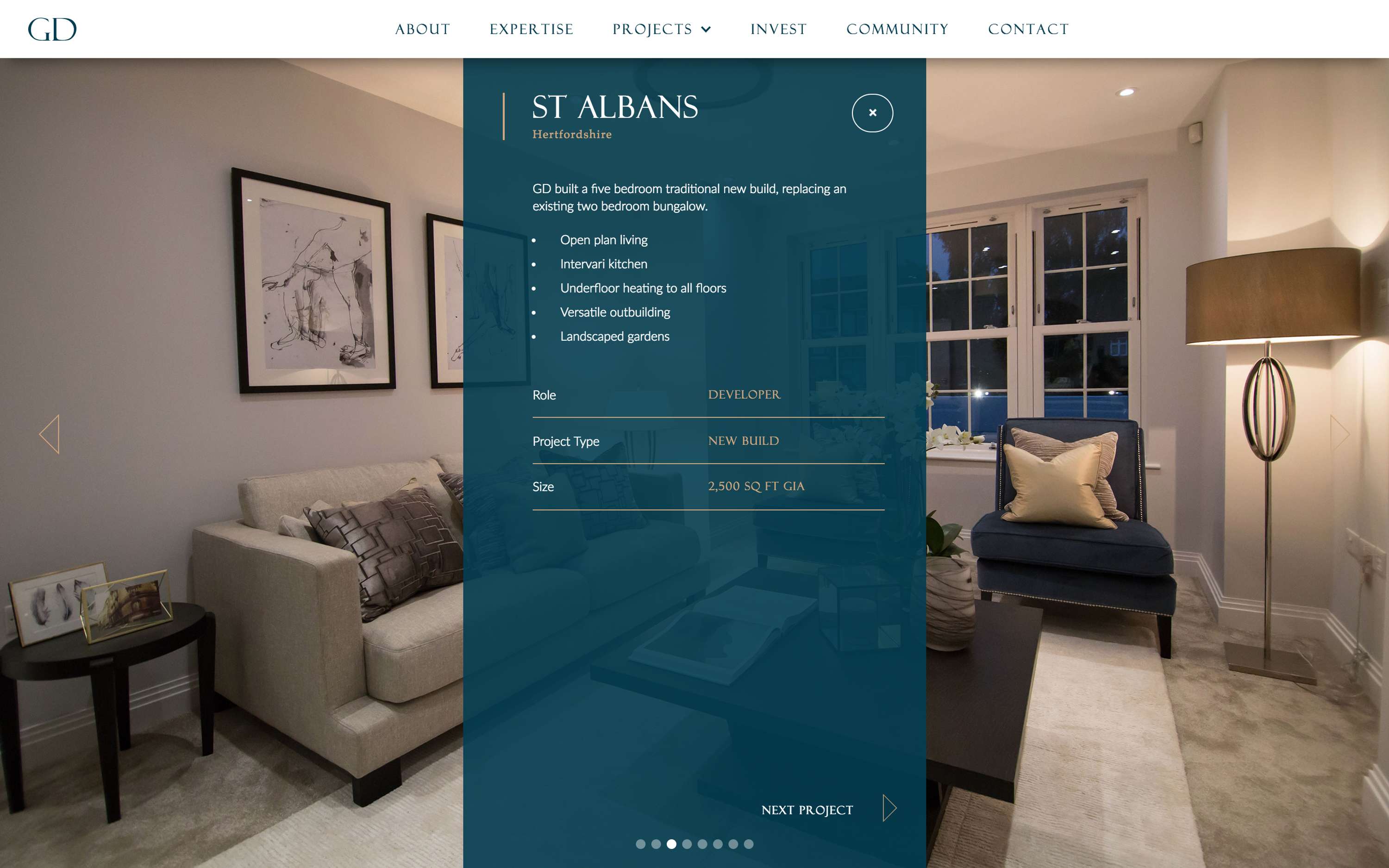 Gerrard Developments - Website Design & Build by Paul Giles