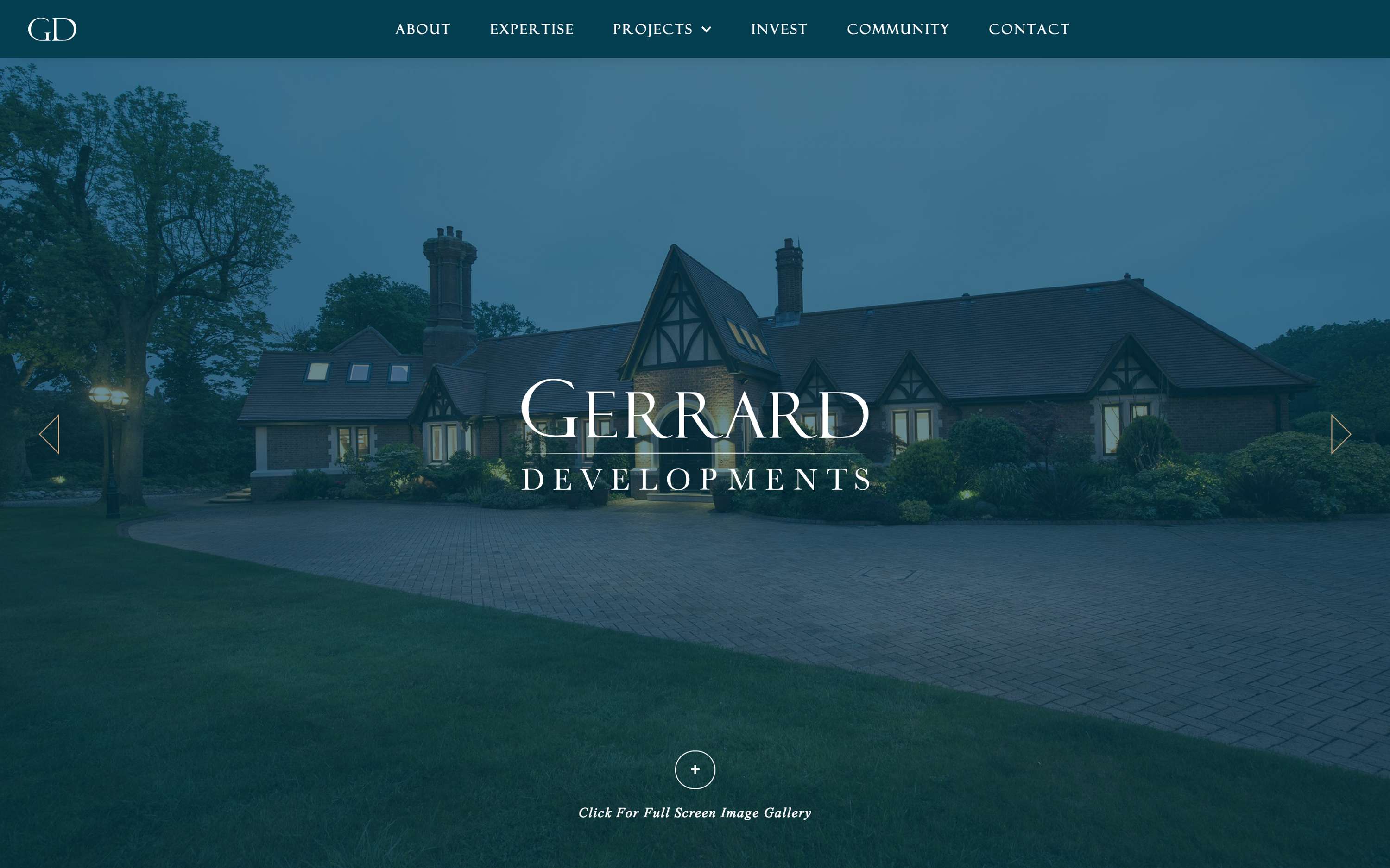 Gerrard Developments - Website Design & Build by Paul Giles