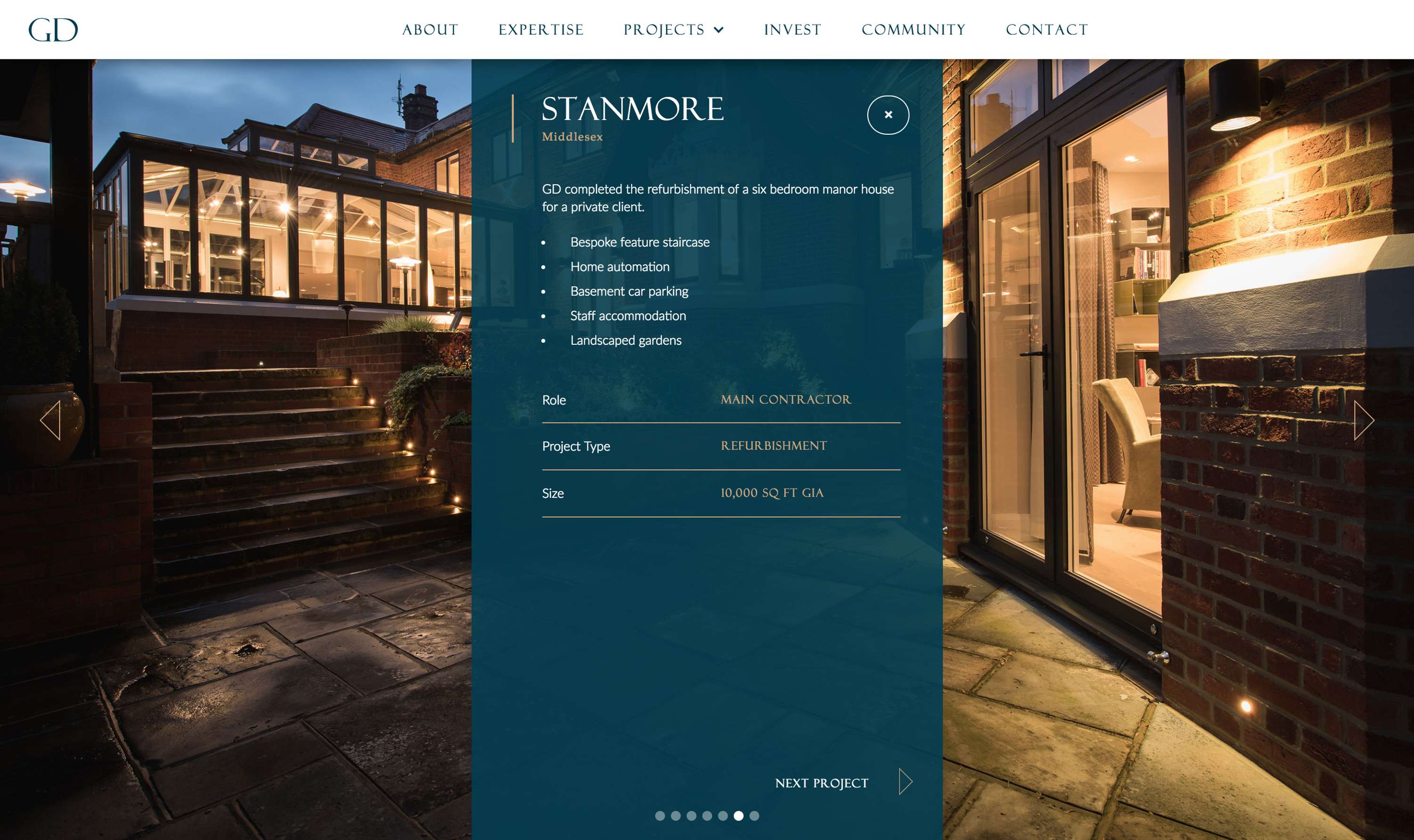Gerrard Developments - Website Design & Build by Paul Giles