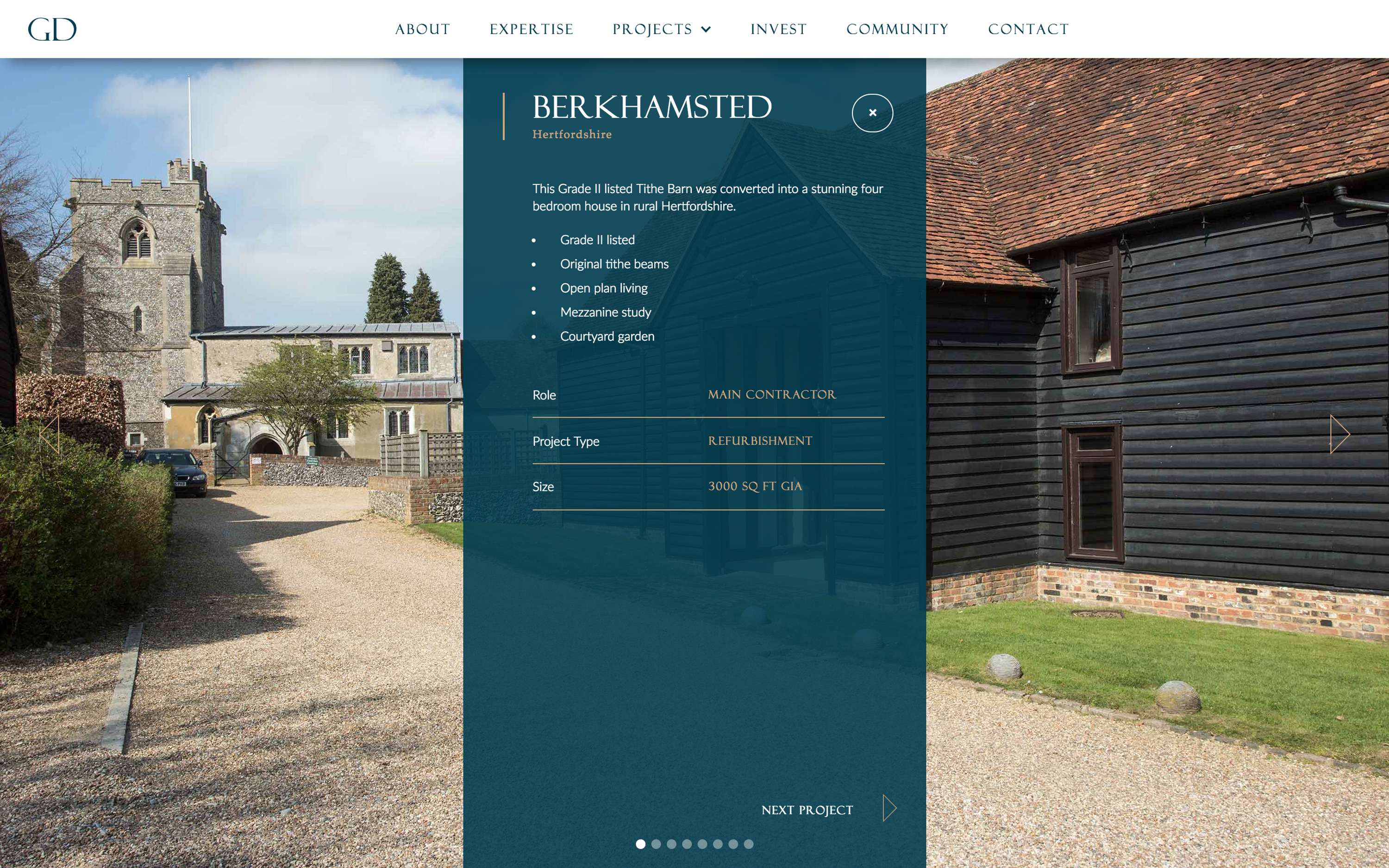 Gerrard Developments - Website Design & Build by Paul Giles