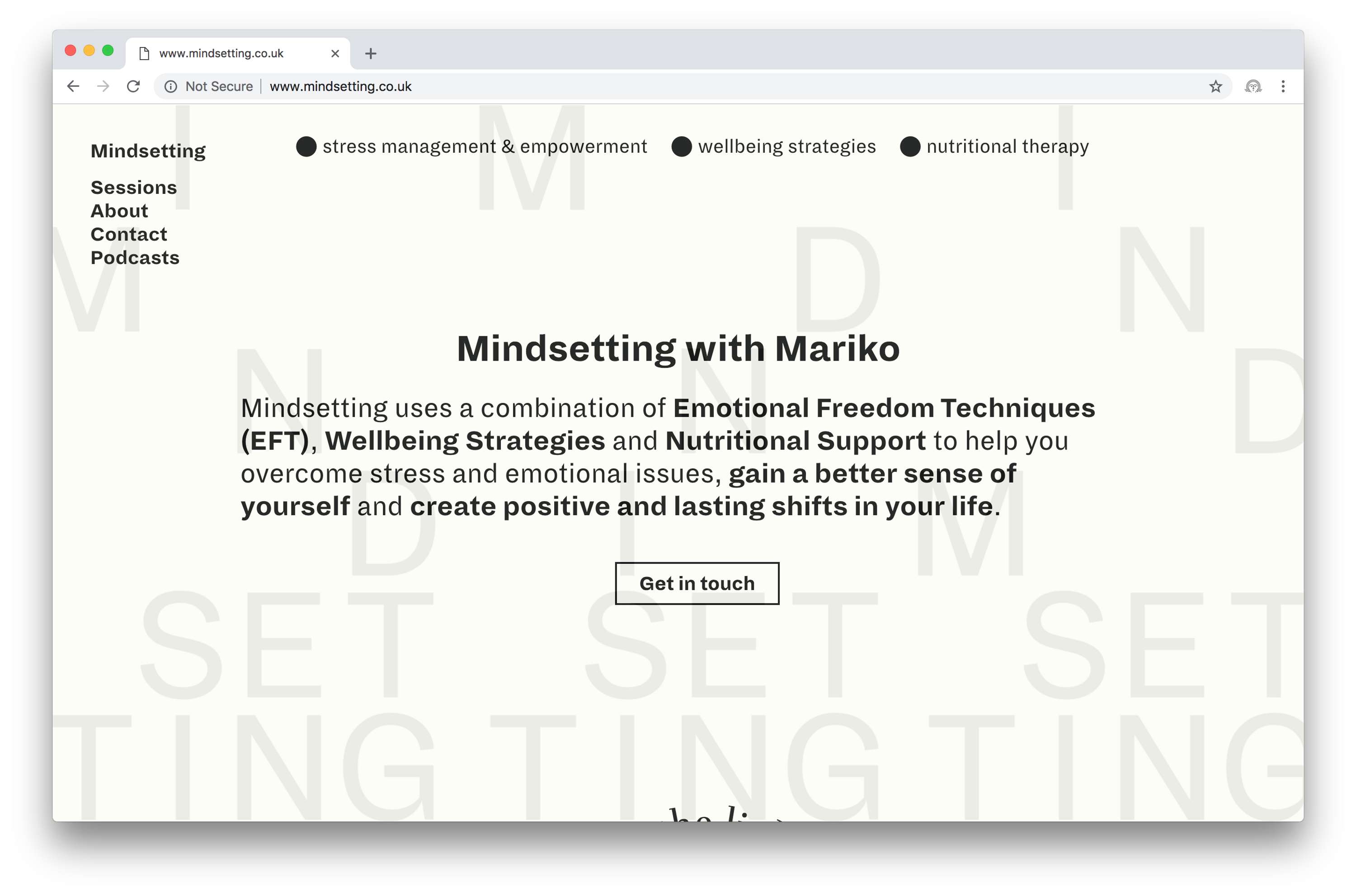 Mindsetting with Mariko by Marta Puchala