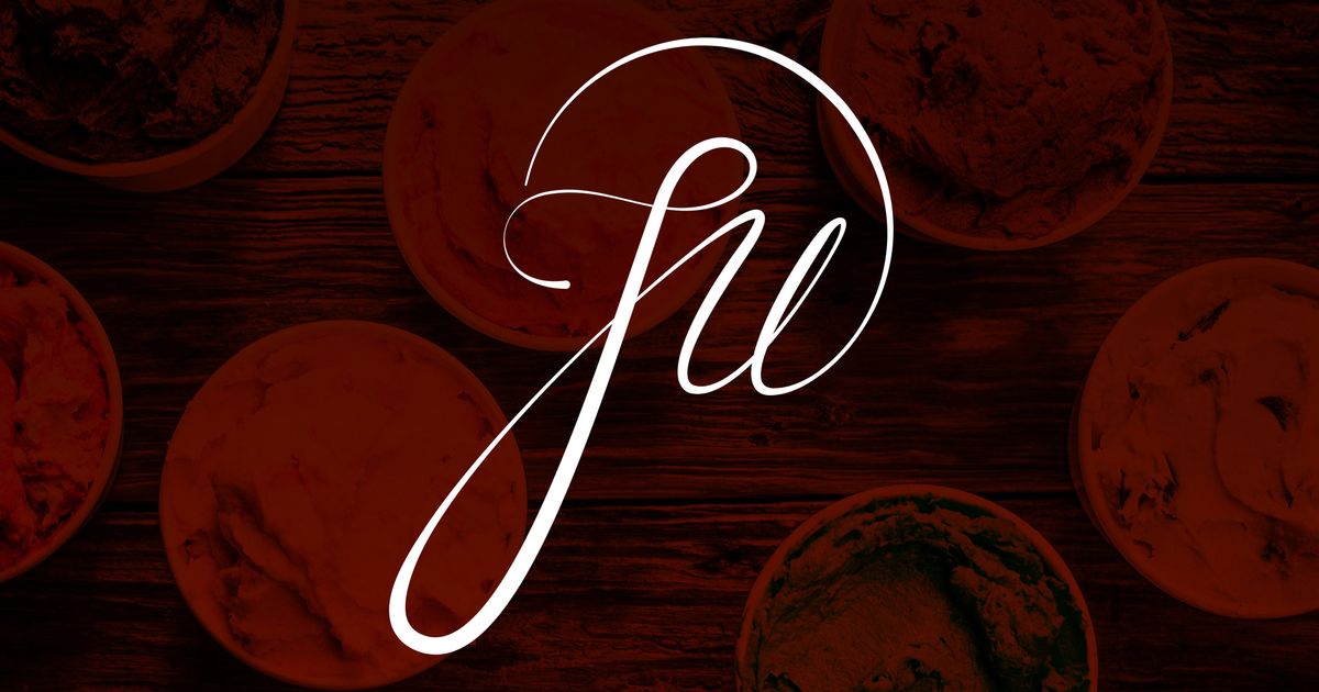 J.W. Ice Cream Co. branding The Dots