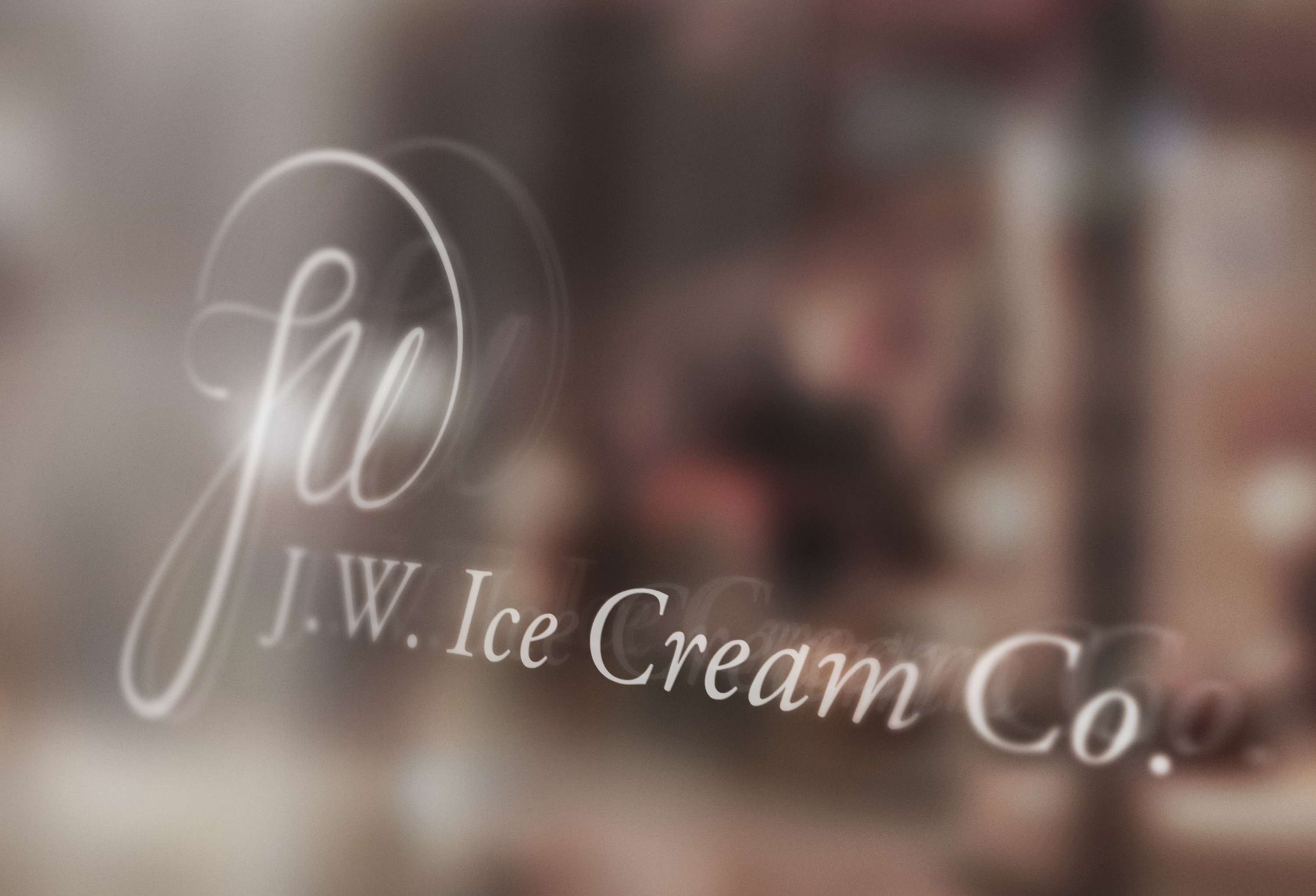 J.W. Ice Cream Co. branding by David Appiah