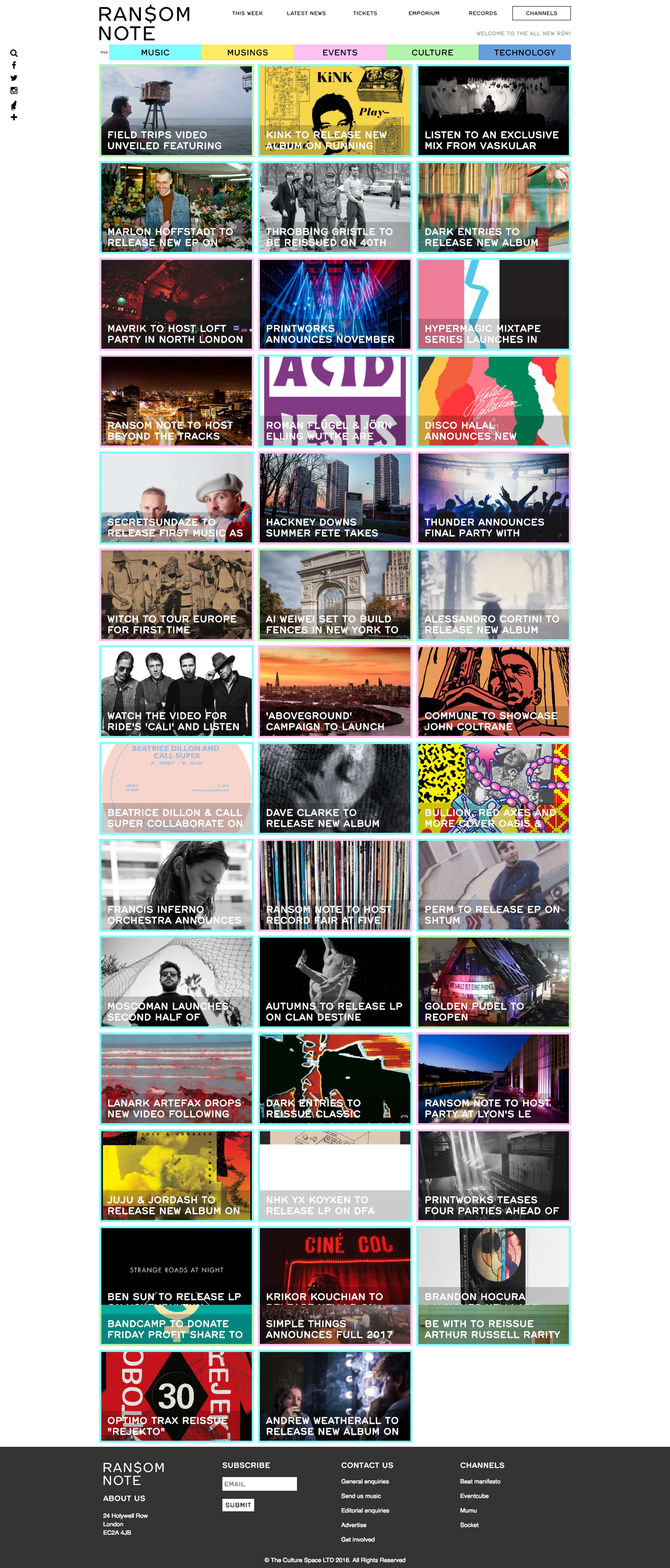 The Ransom Note Website Redesign by Dexter Marley