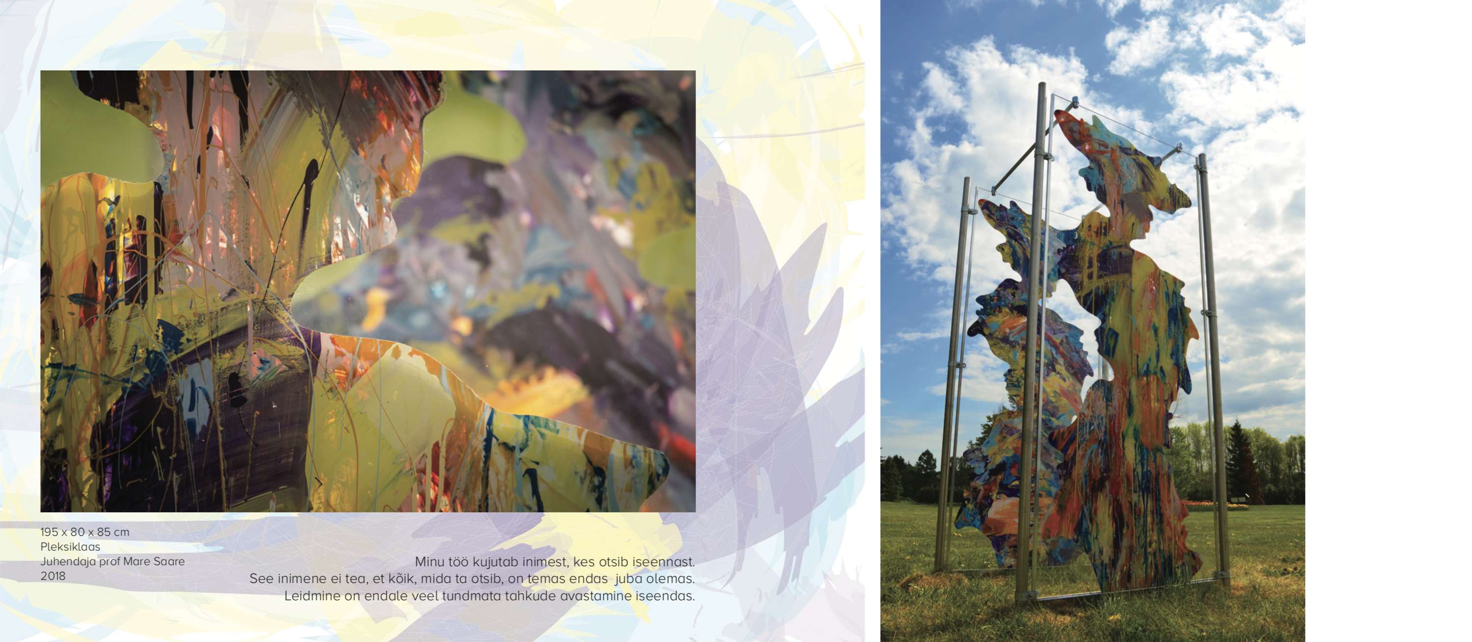 Portfolio/ InDesign/ X/HTML / layout by Elvira Beljajeva