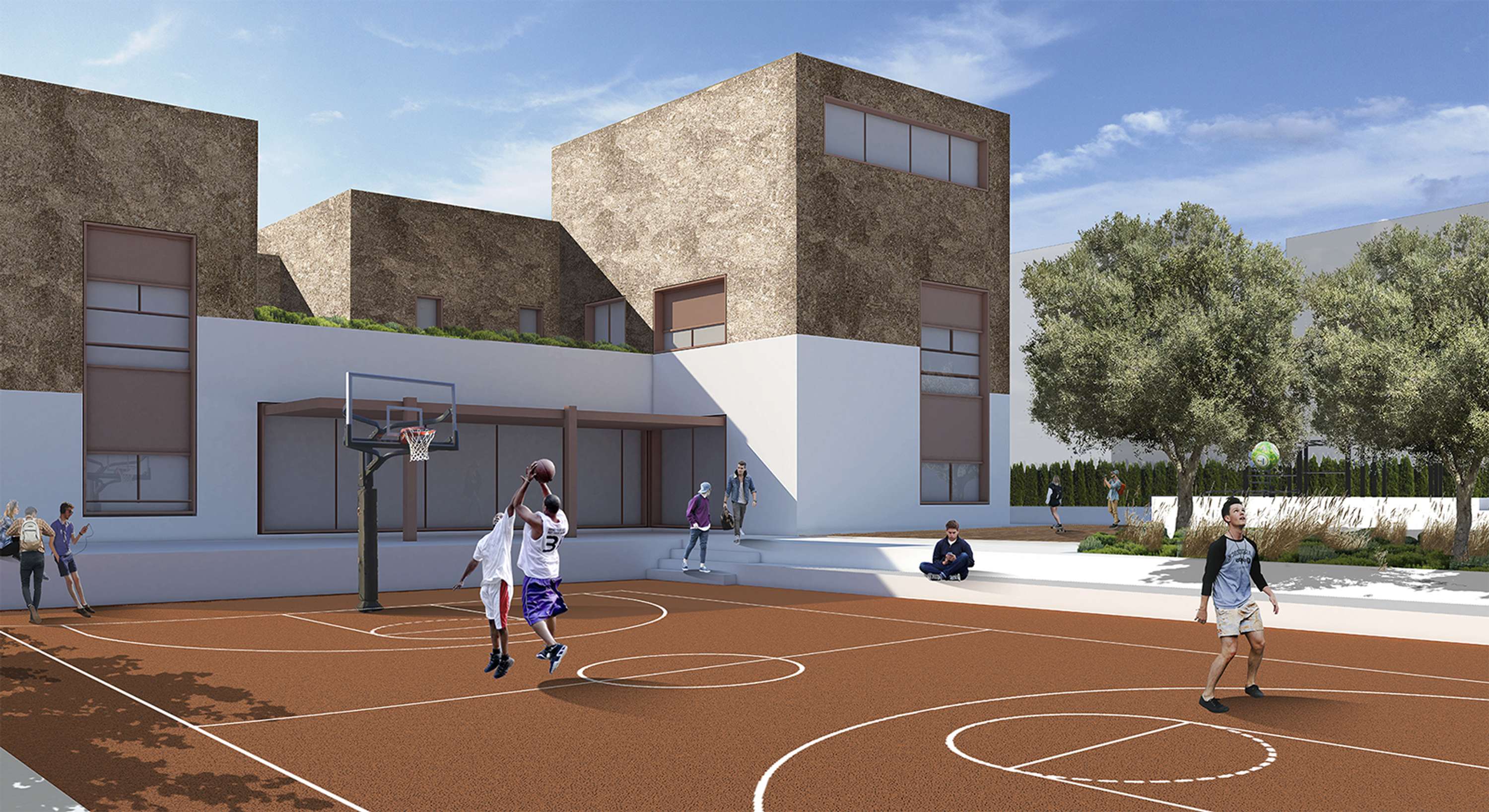 Diploma Project: "Designing a Lyceum building in Evosmos, Thessaloniki" by Panayotis Kalaitzidis