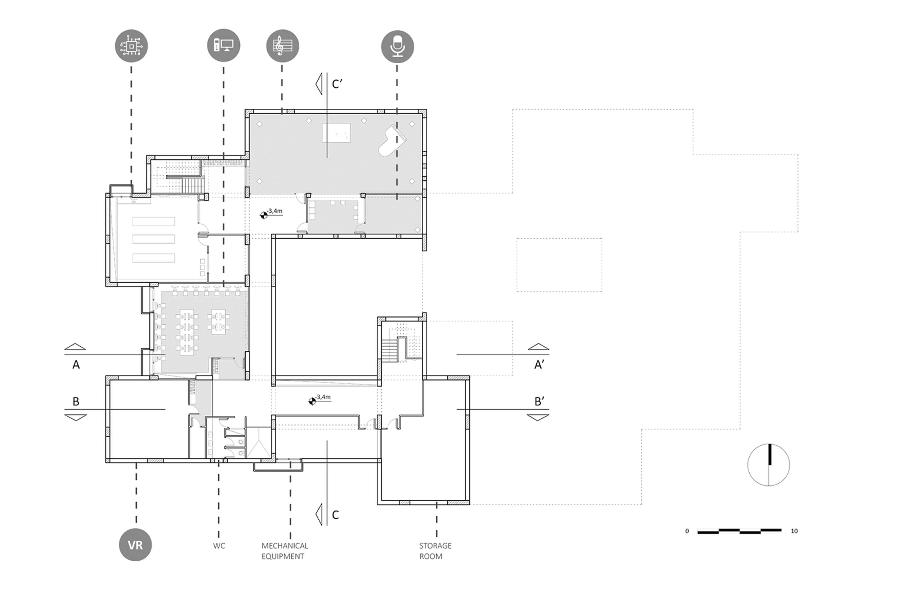 Diploma Project: "Designing a Lyceum building in Evosmos, Thessaloniki" by Panayotis Kalaitzidis